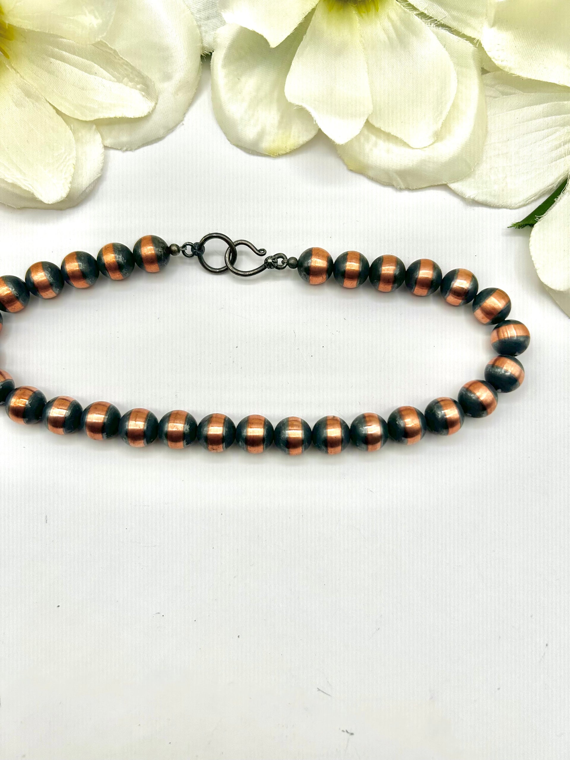 Navajo Made Strung 12 MM Copper Necklace