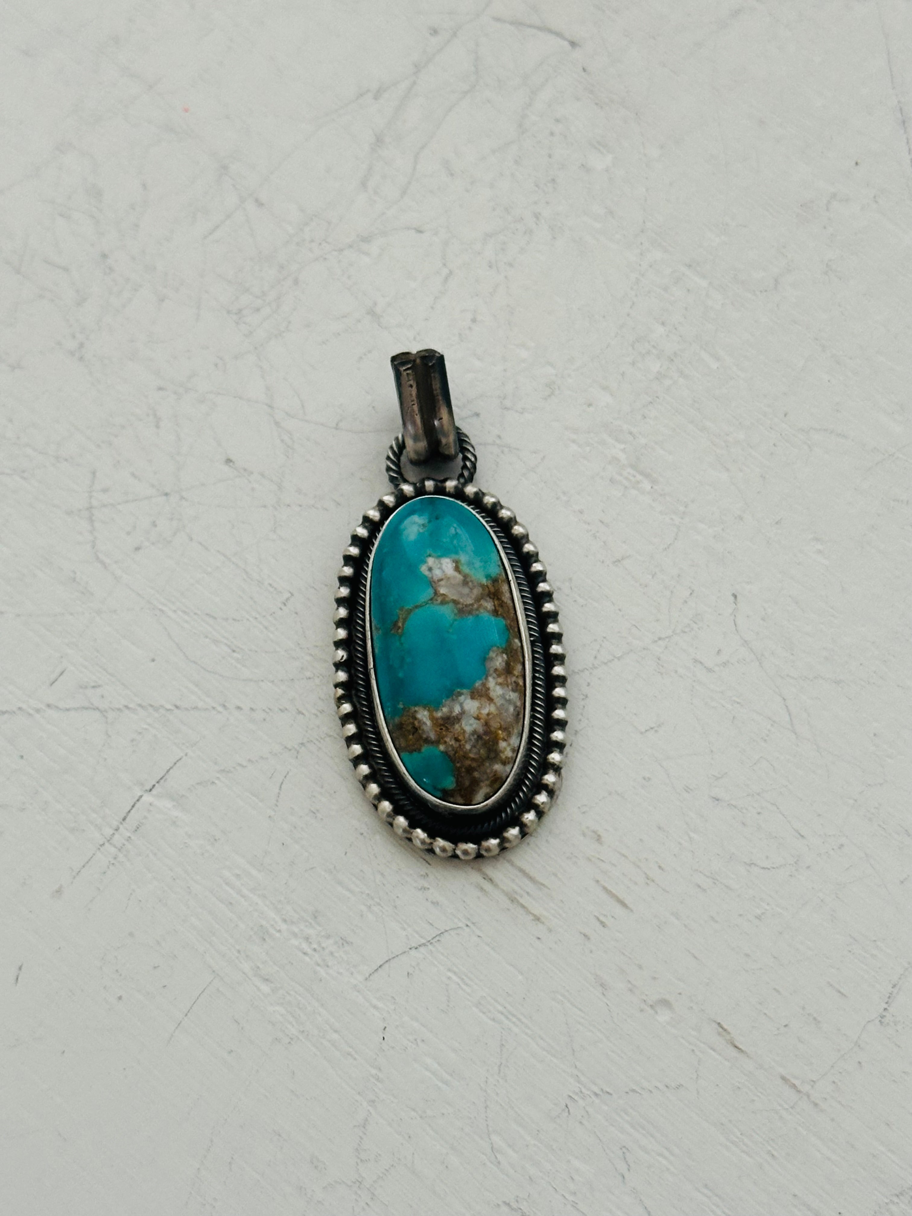 Scott Skeets Royston Turquoise & Sterling Silver Pendants