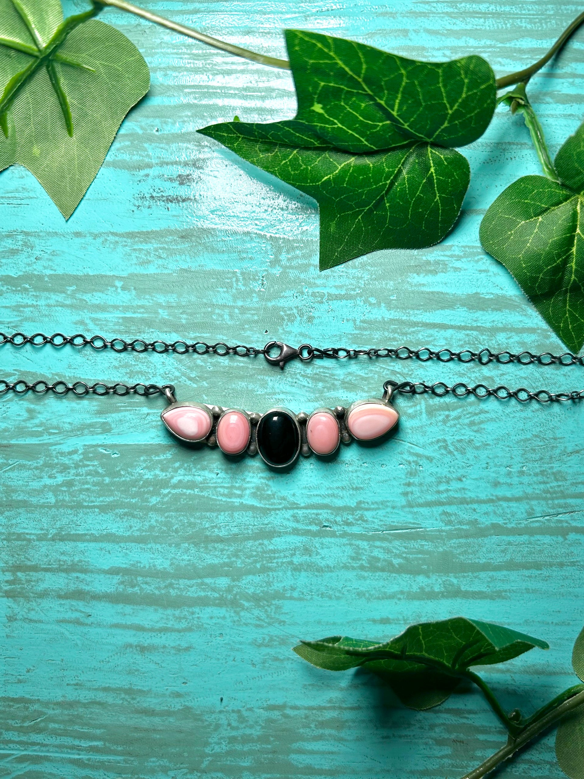 Antionette Mart Multi Stone & Sterling Silver Necklace