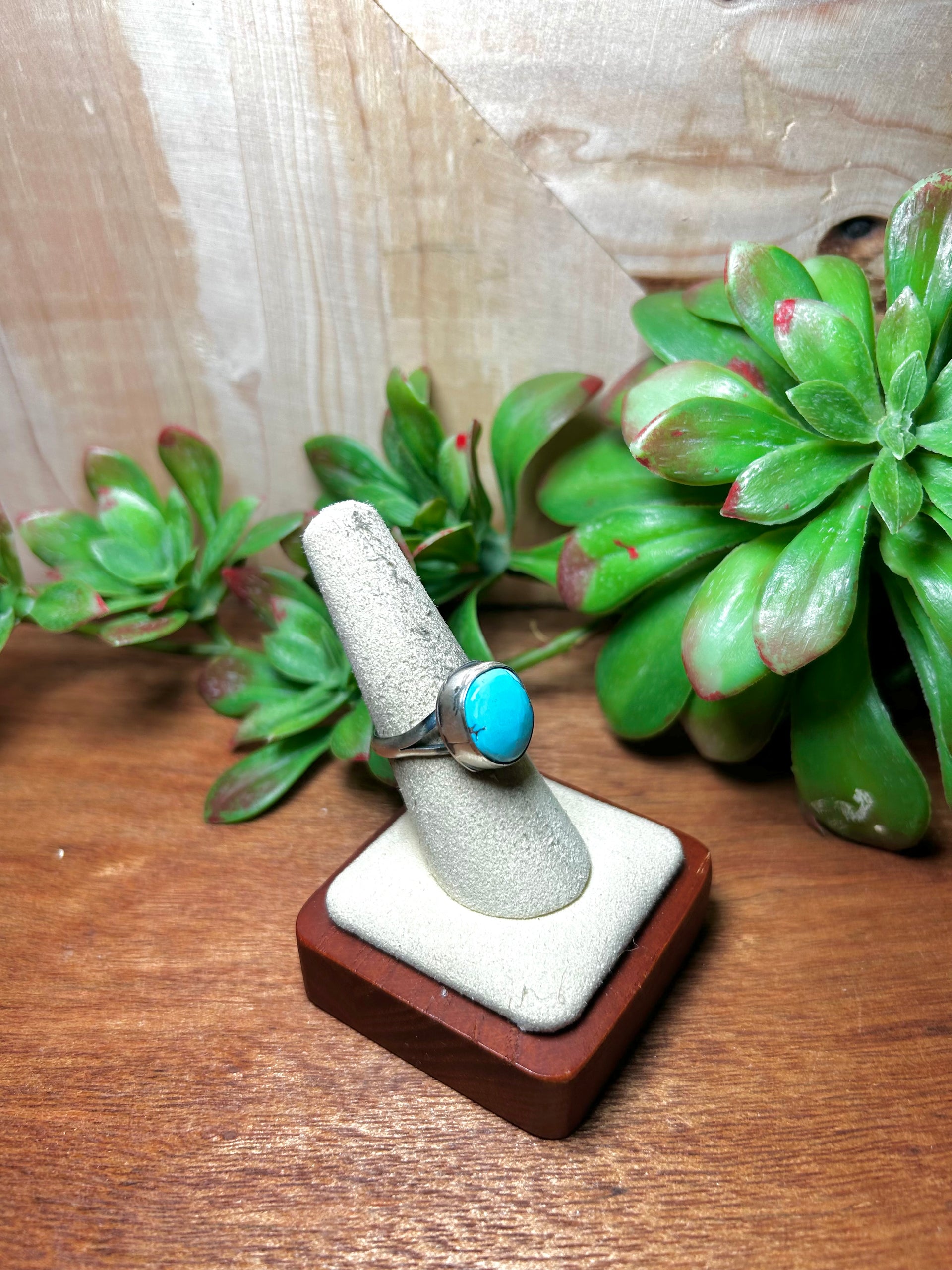 Scott Skeets Golden Hill Turquoise & Sterling Silver Adjustable Ring