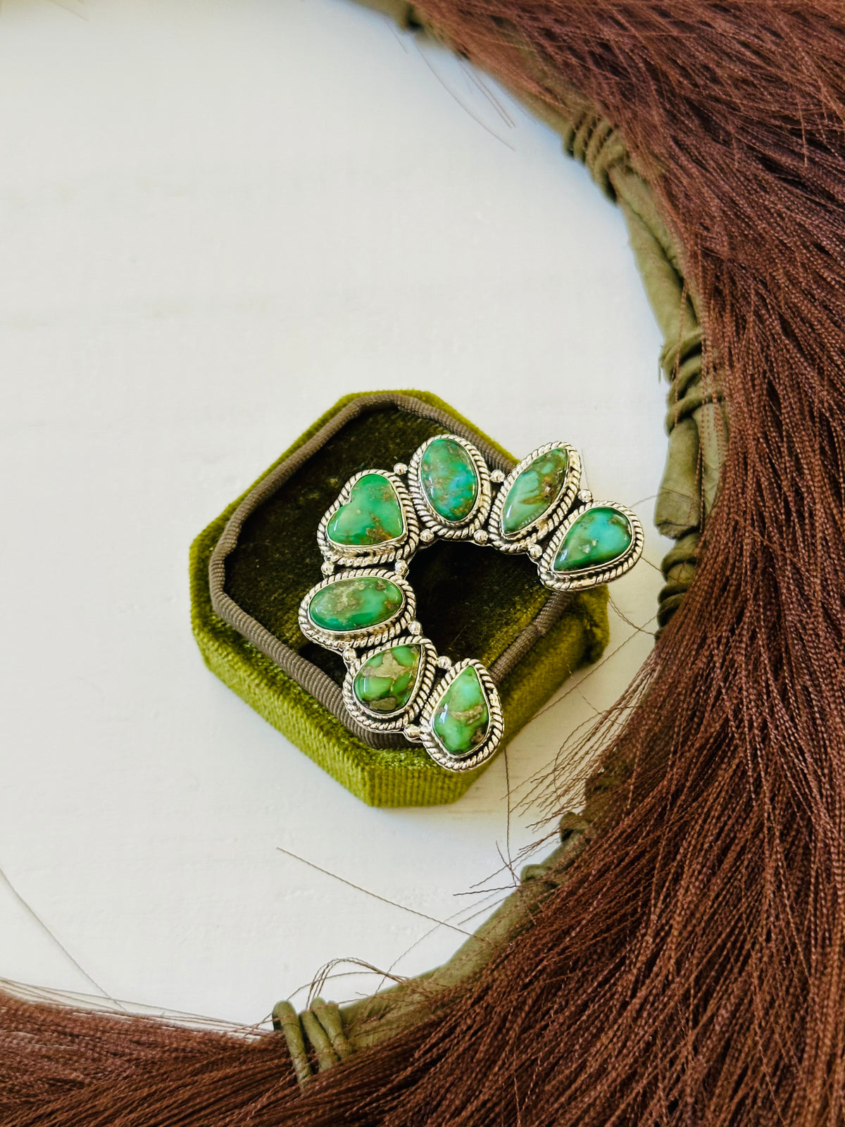 Naja Rind TTD “Chance” Sonoran Mountain Turquoise & Sterling Silver Adjustable C