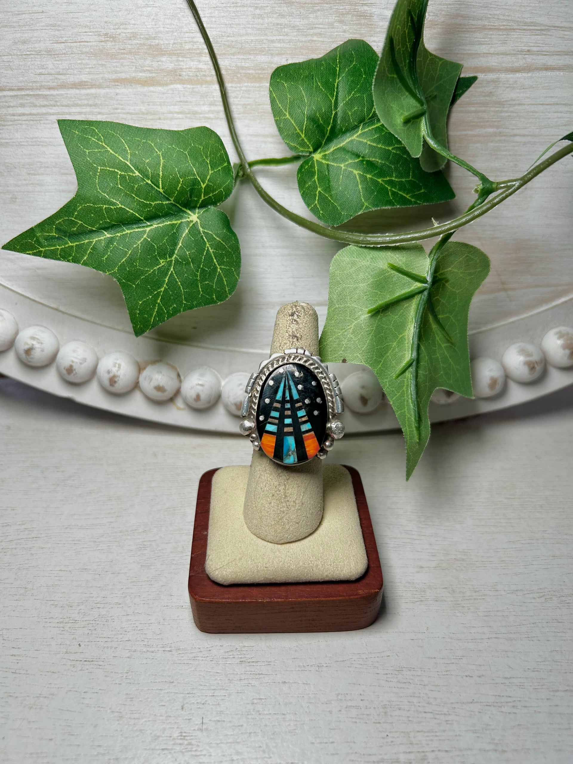 Ray Jack Multi Stone & Sterling Silver Ring Size 6.5