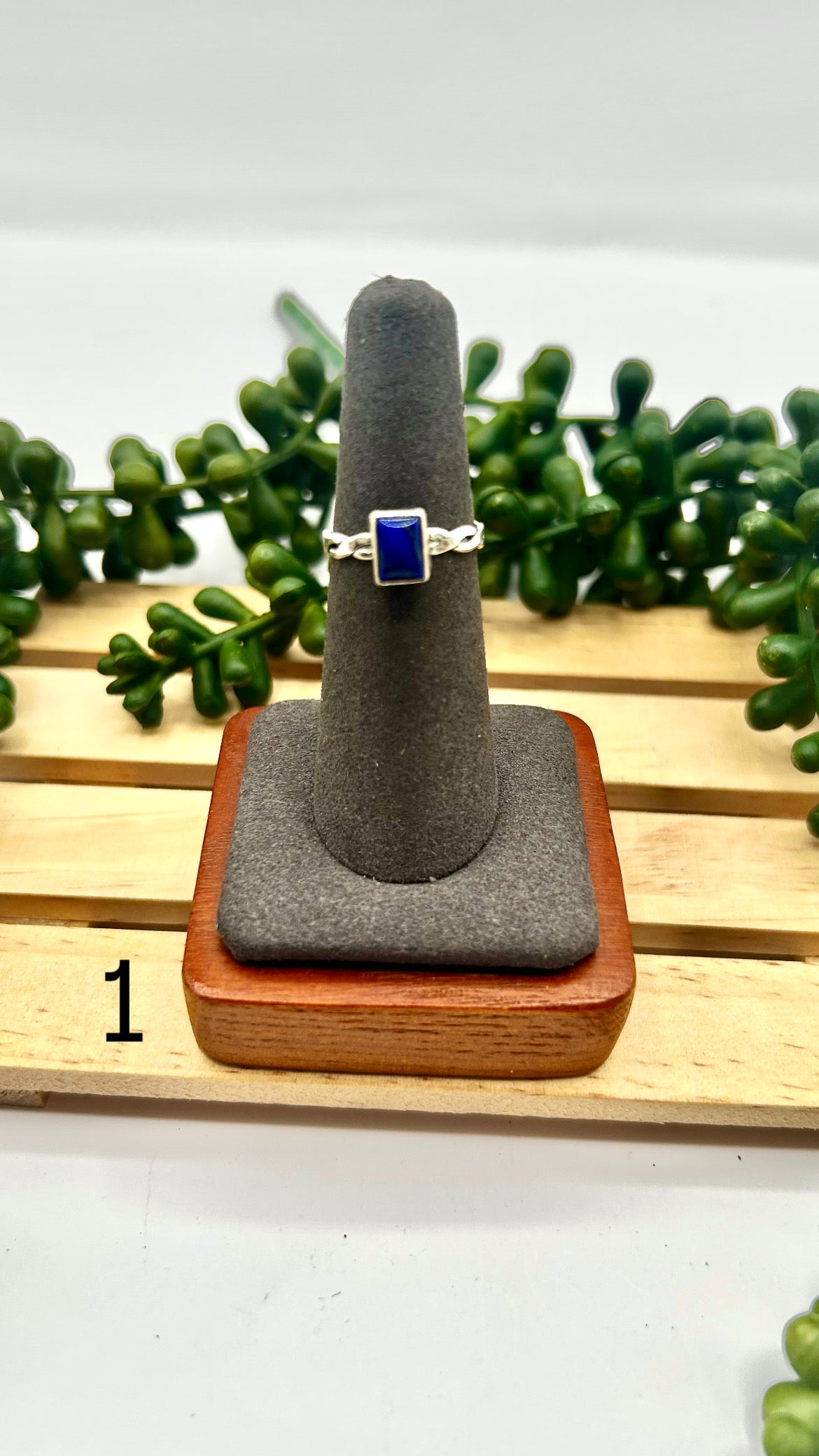 Navajo Made Lapis  & Sterling Silver Ring