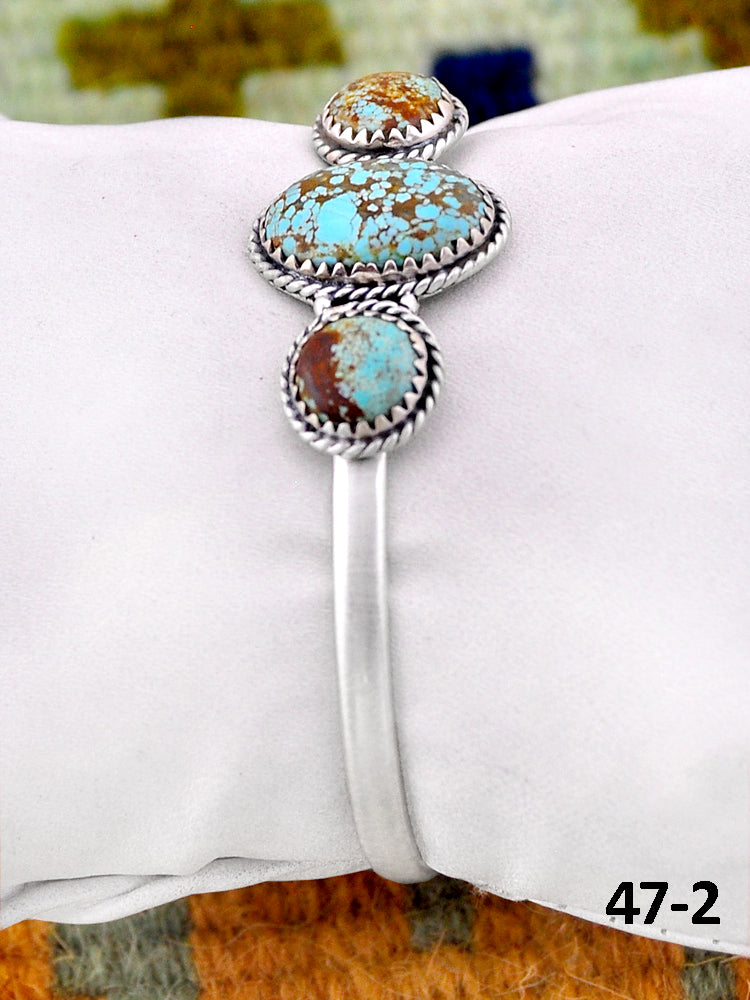 Southwest Handmade #8 & Sterling Silver Cuff Bracelet