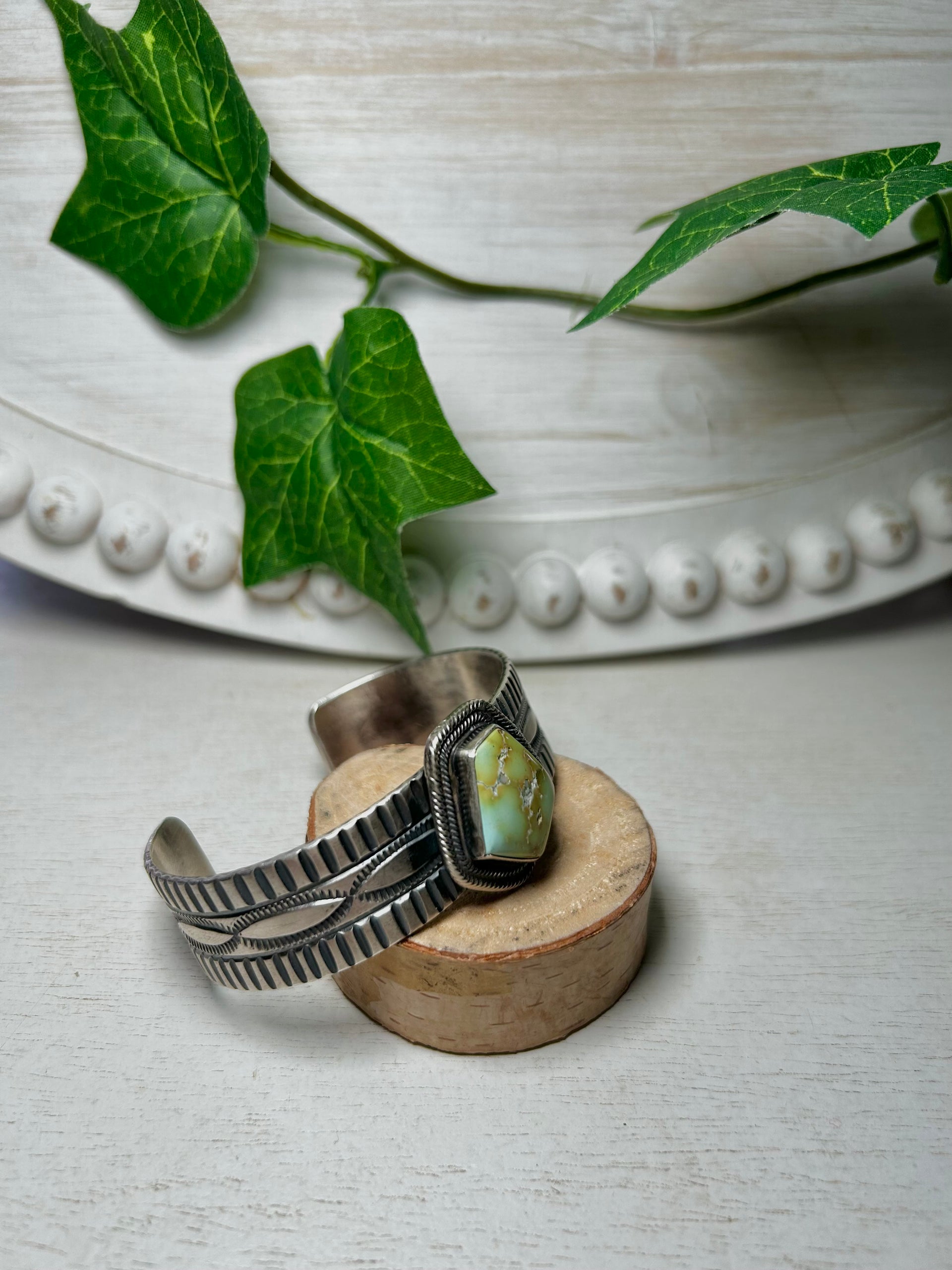 Tillie John Royston Turquoise & Sterling Silver Cuff Bracelet