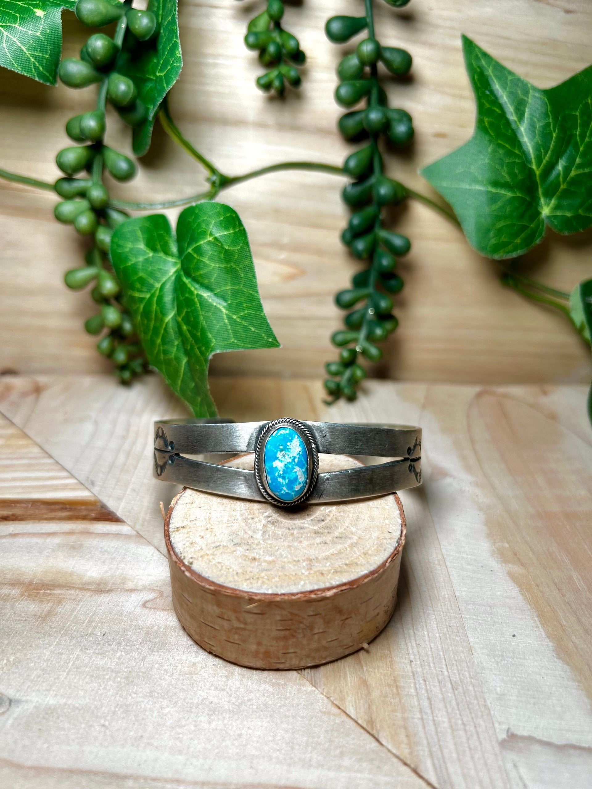 Randy Boyd Royston Turquoise & Sterling Silver Cuff Bracelet