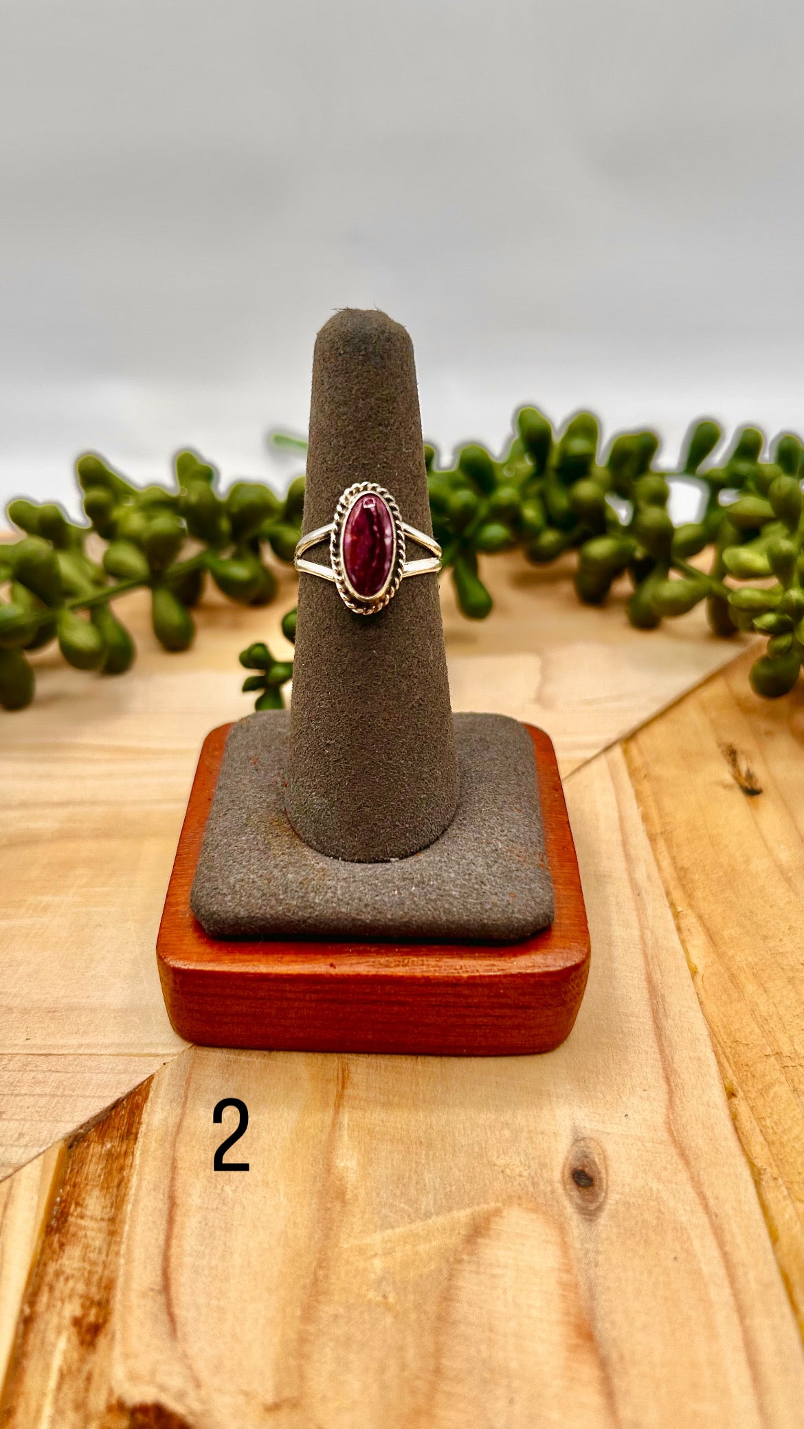 Byron Begay Spiny Oyster & Sterling Silver Ring