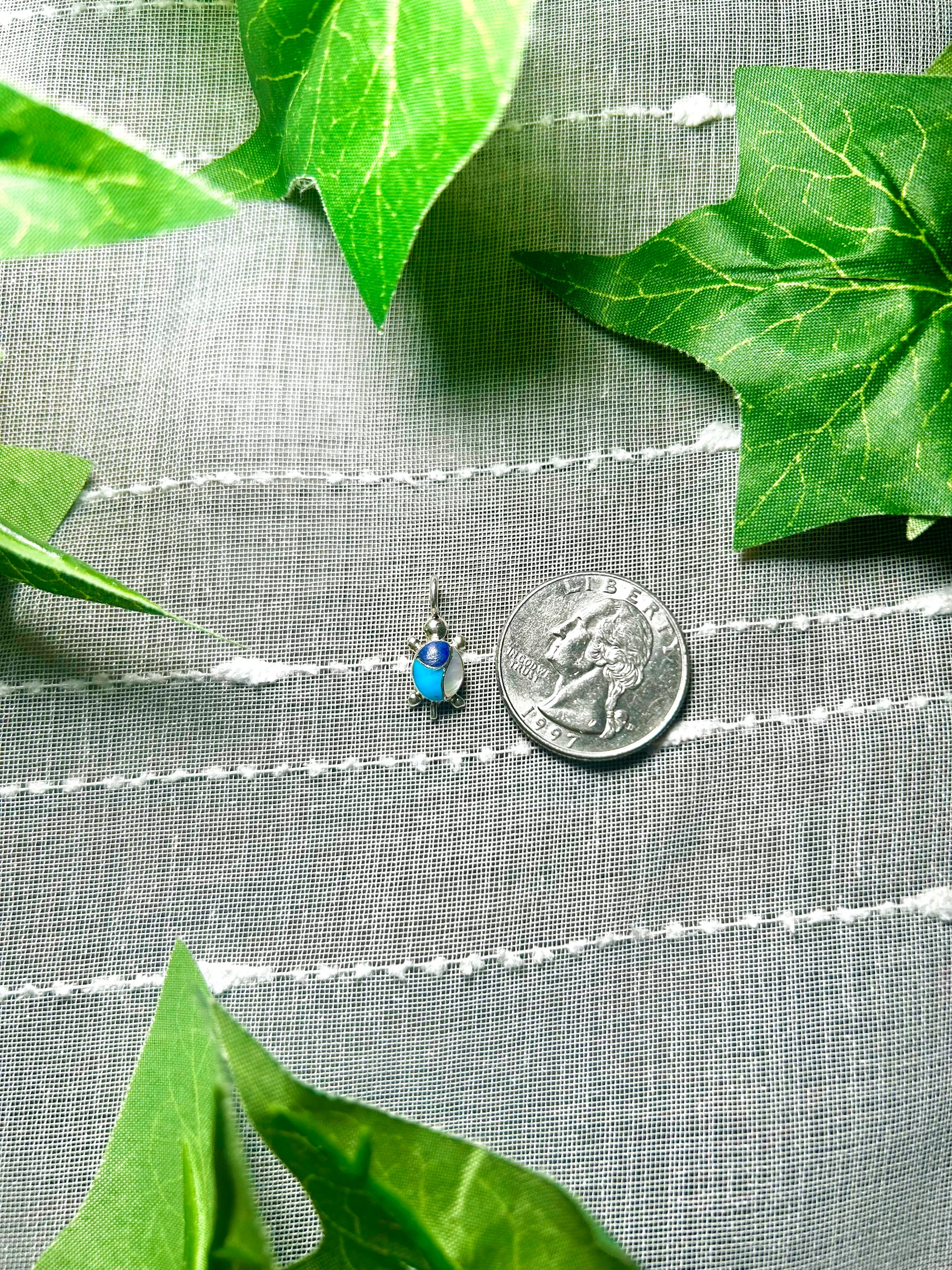 Zuni Multi Stone & Sterling Silver Pendant