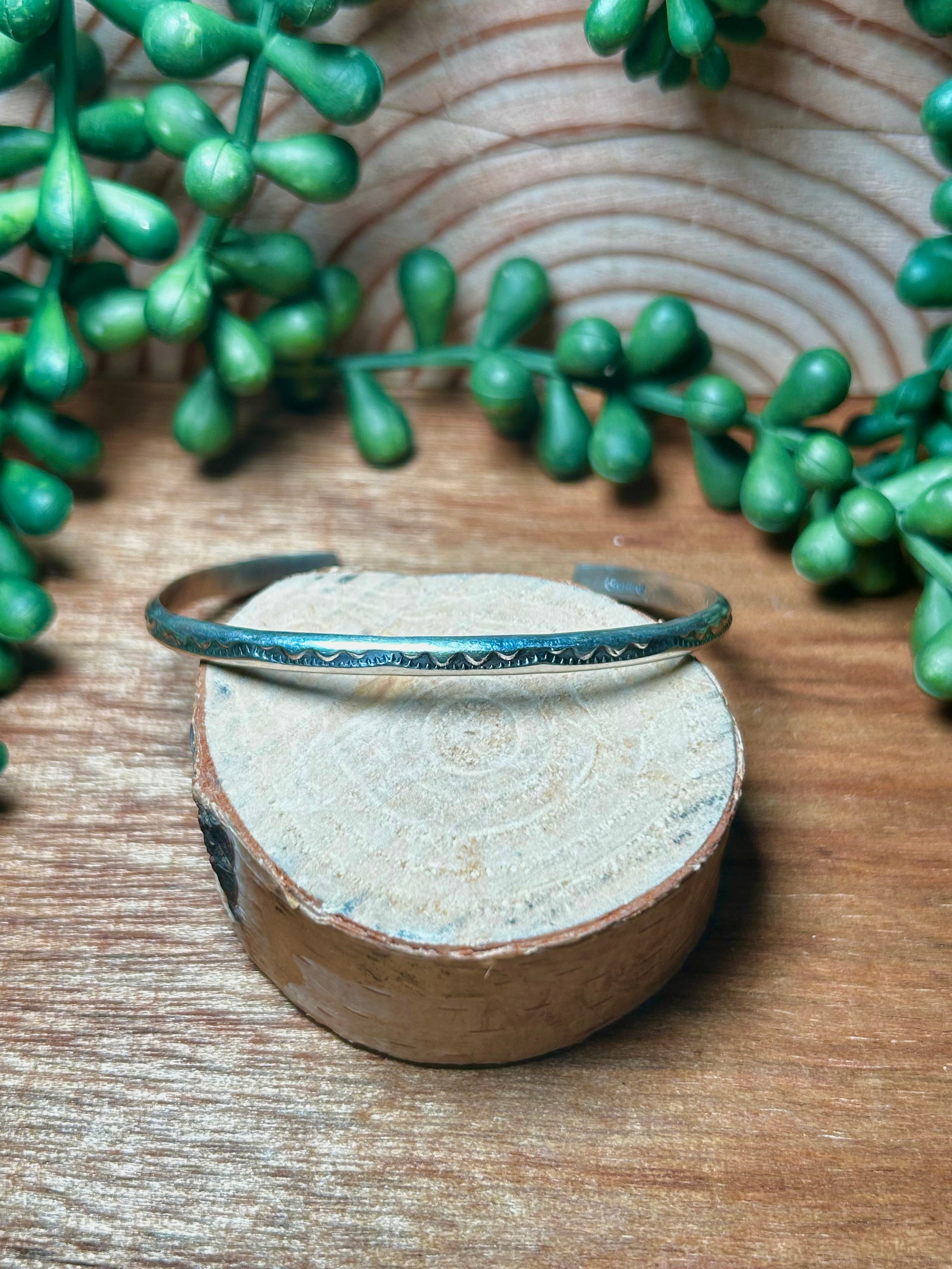 Navajo Made Sterling Silver Cuff Bracelet