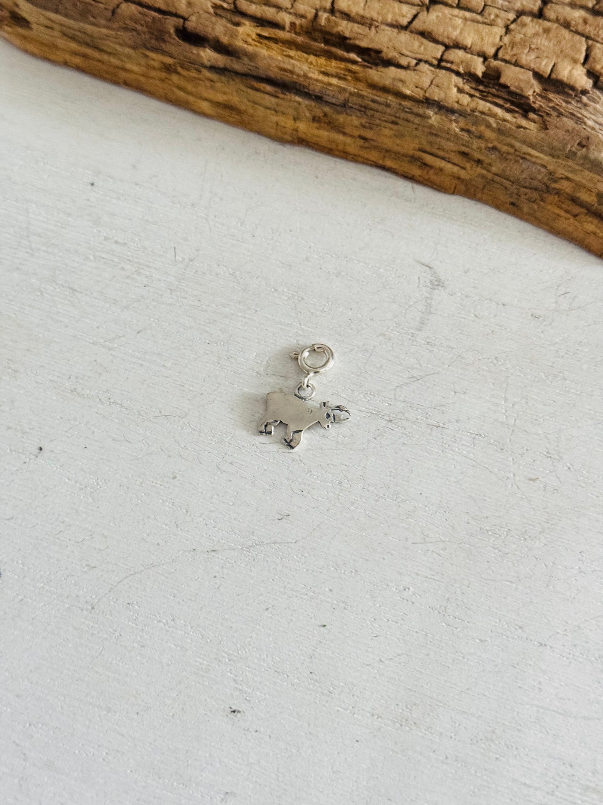 Navajo Made Sterling Silver Goat Cast Charms