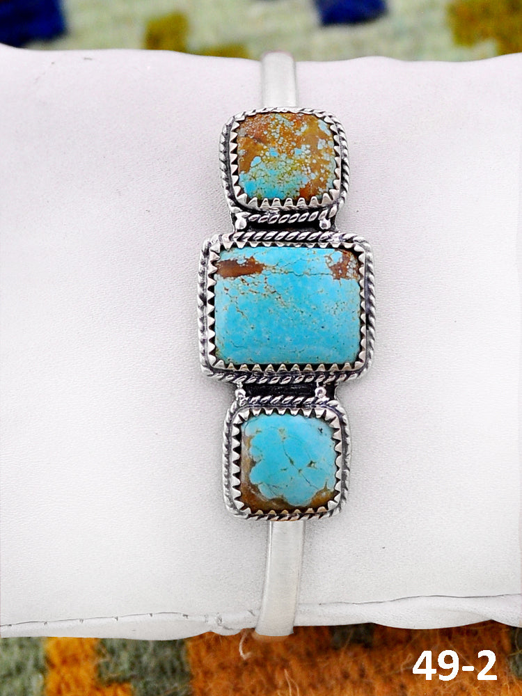 Southwest Handmade #8 & Sterling Silver Cuff Bracelet