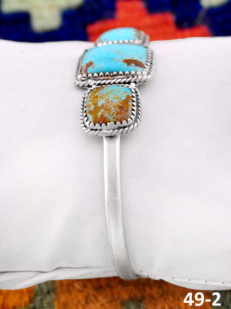 Southwest Handmade #8 & Sterling Silver Cuff Bracelet