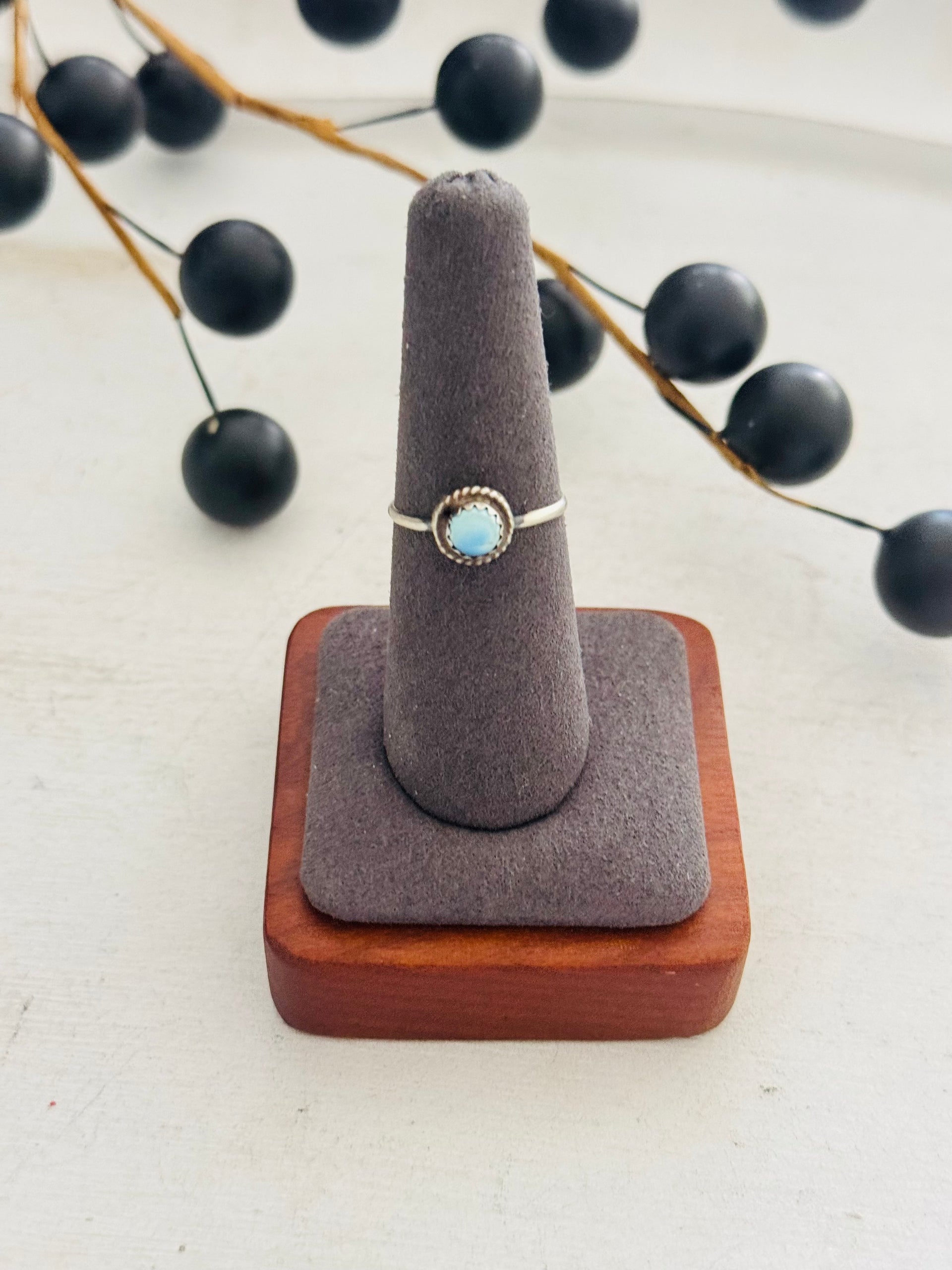 Navajo Made Golden Hill Turquoise & Sterling Silver Ring