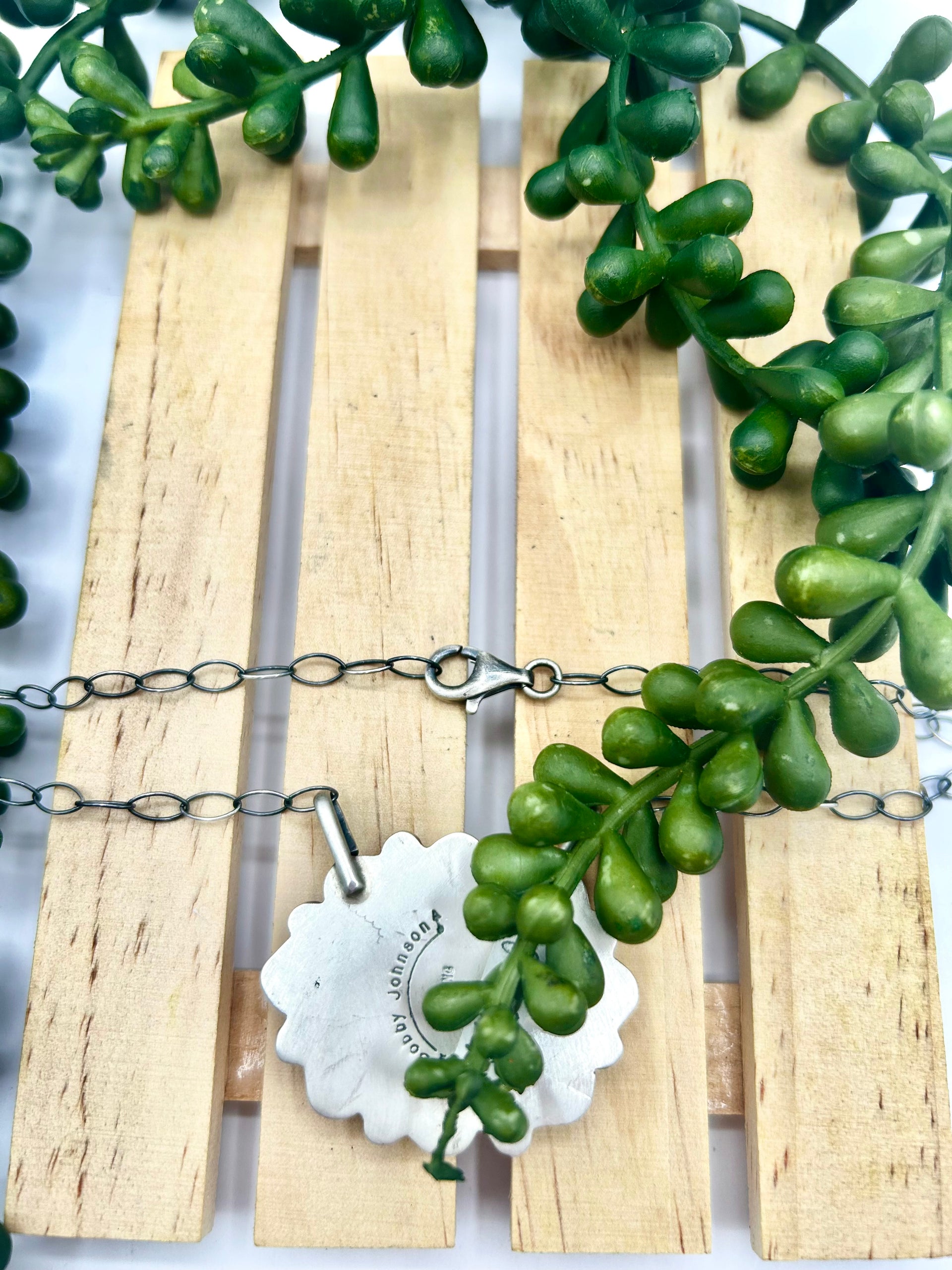 Bobby Johnson Multi Stone & Sterling Silver Necklace