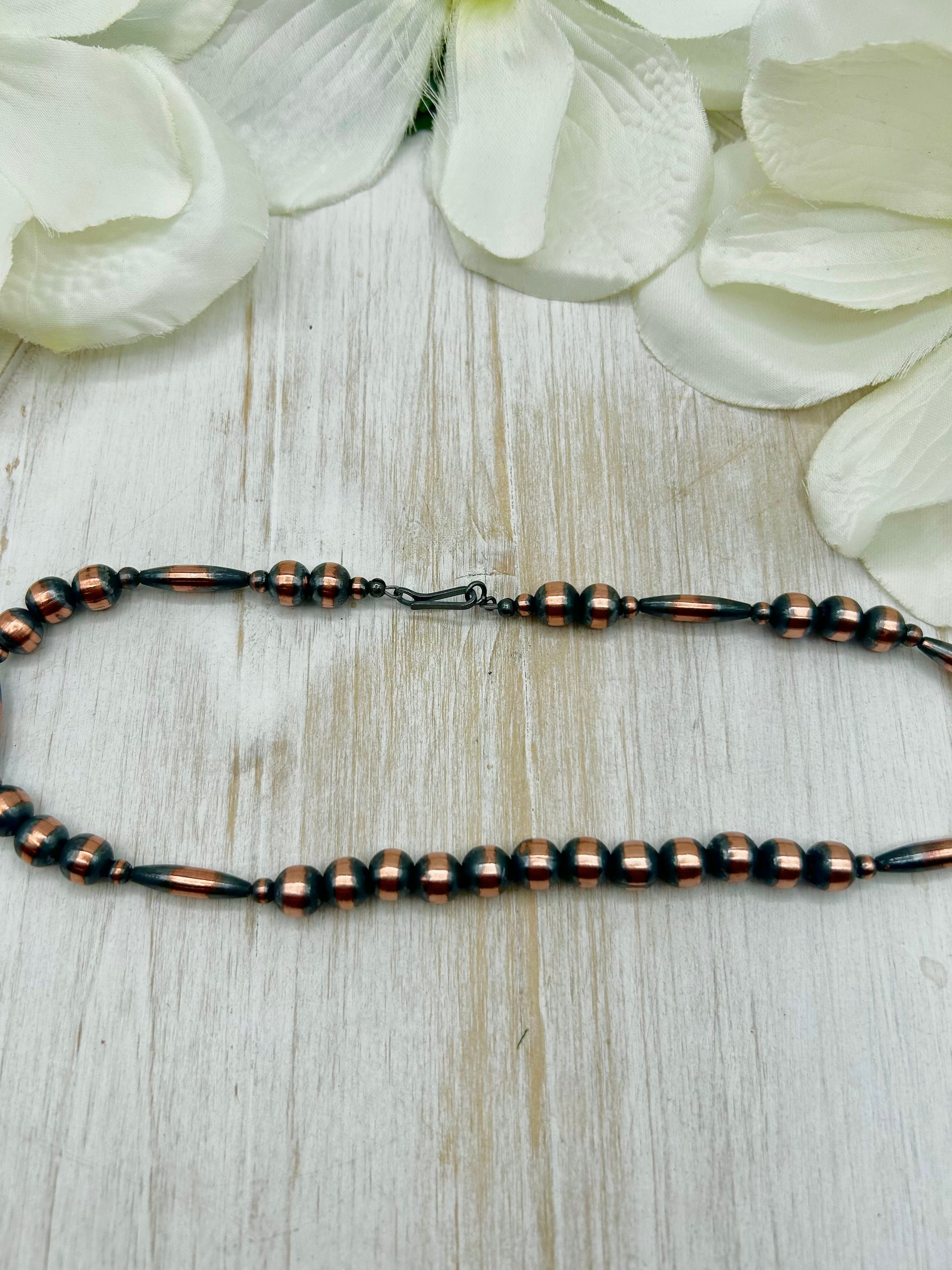 Navajo Made Strung Copper Necklace