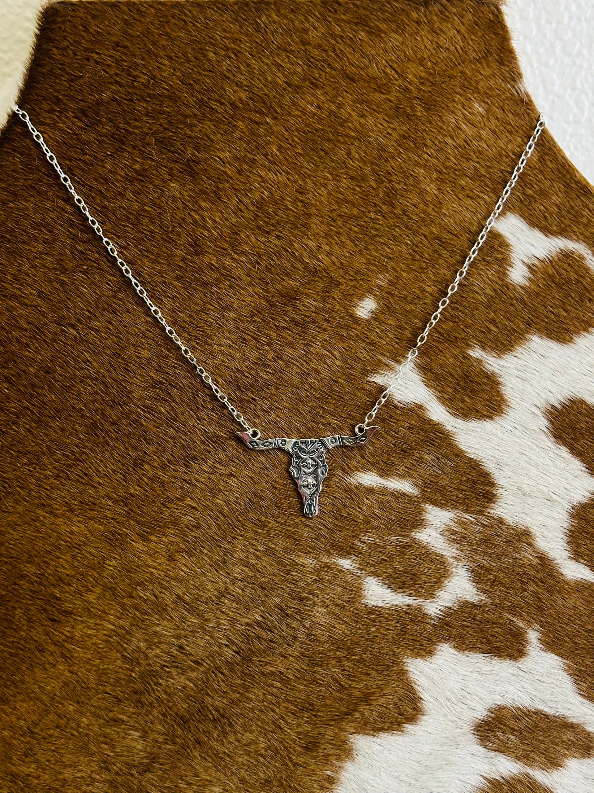 TTD “Talkin Bull” Sterling Silver Necklace