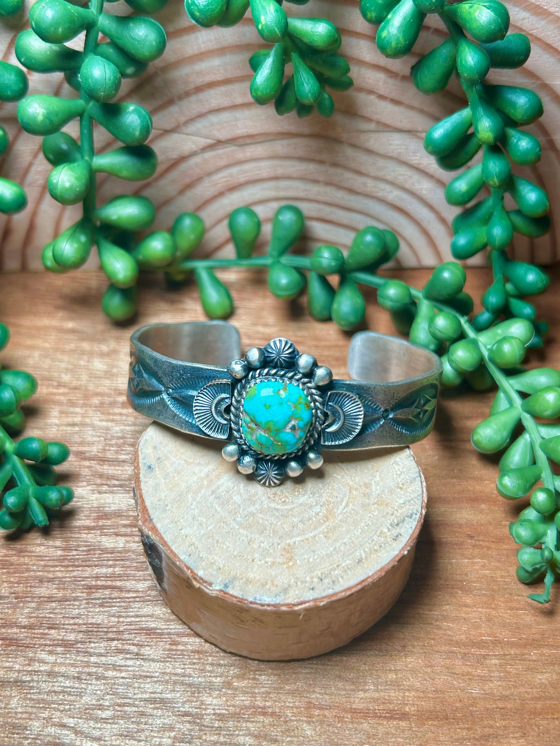 Kindale Billah Sonoran Mountain Turquoise & Sterling Silver Cuff Bracelet