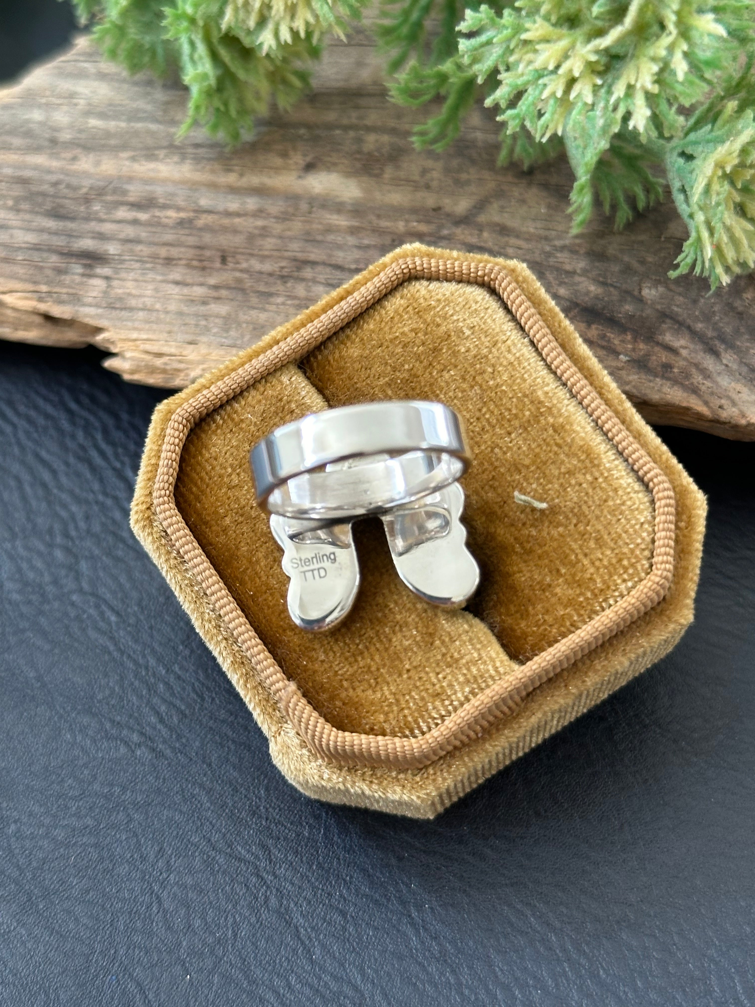 TTD “LUCKY” Wild Horse & Sterling Silver Naja Ring