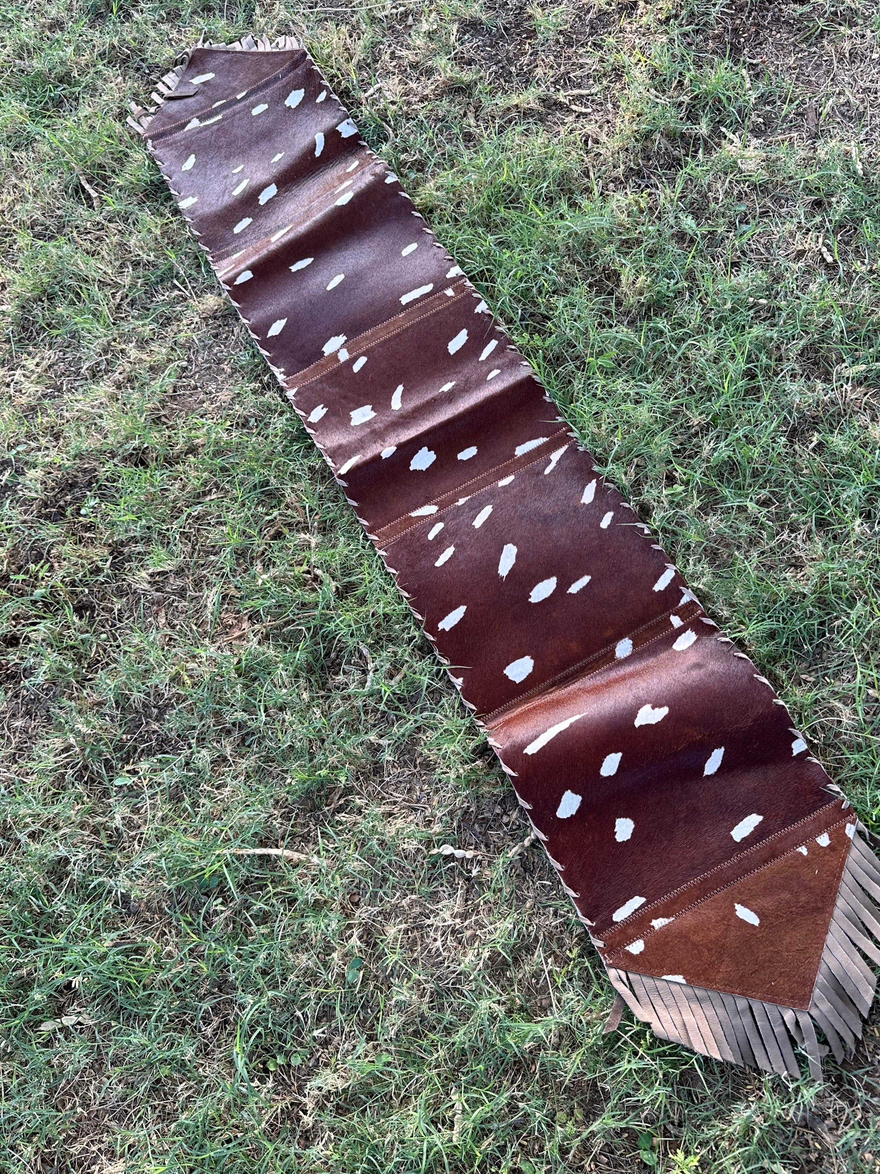 Genuine Leather Cowhide Table Runner