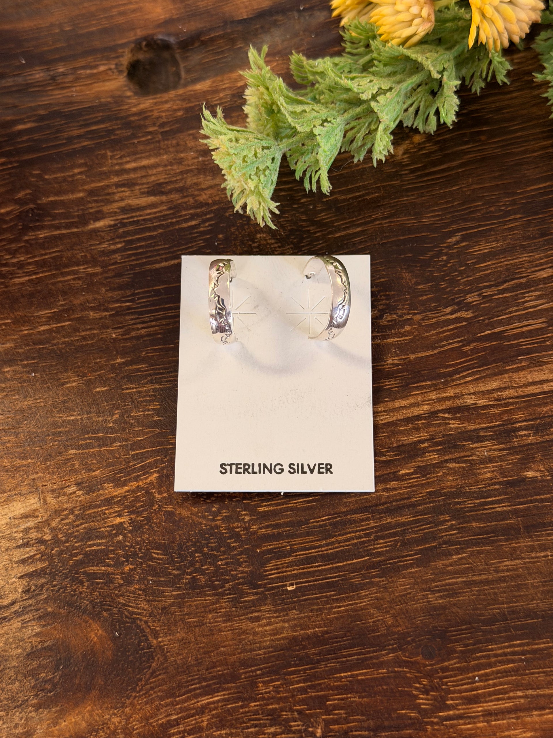 Navajo Made Sterling Silver Post Earrings