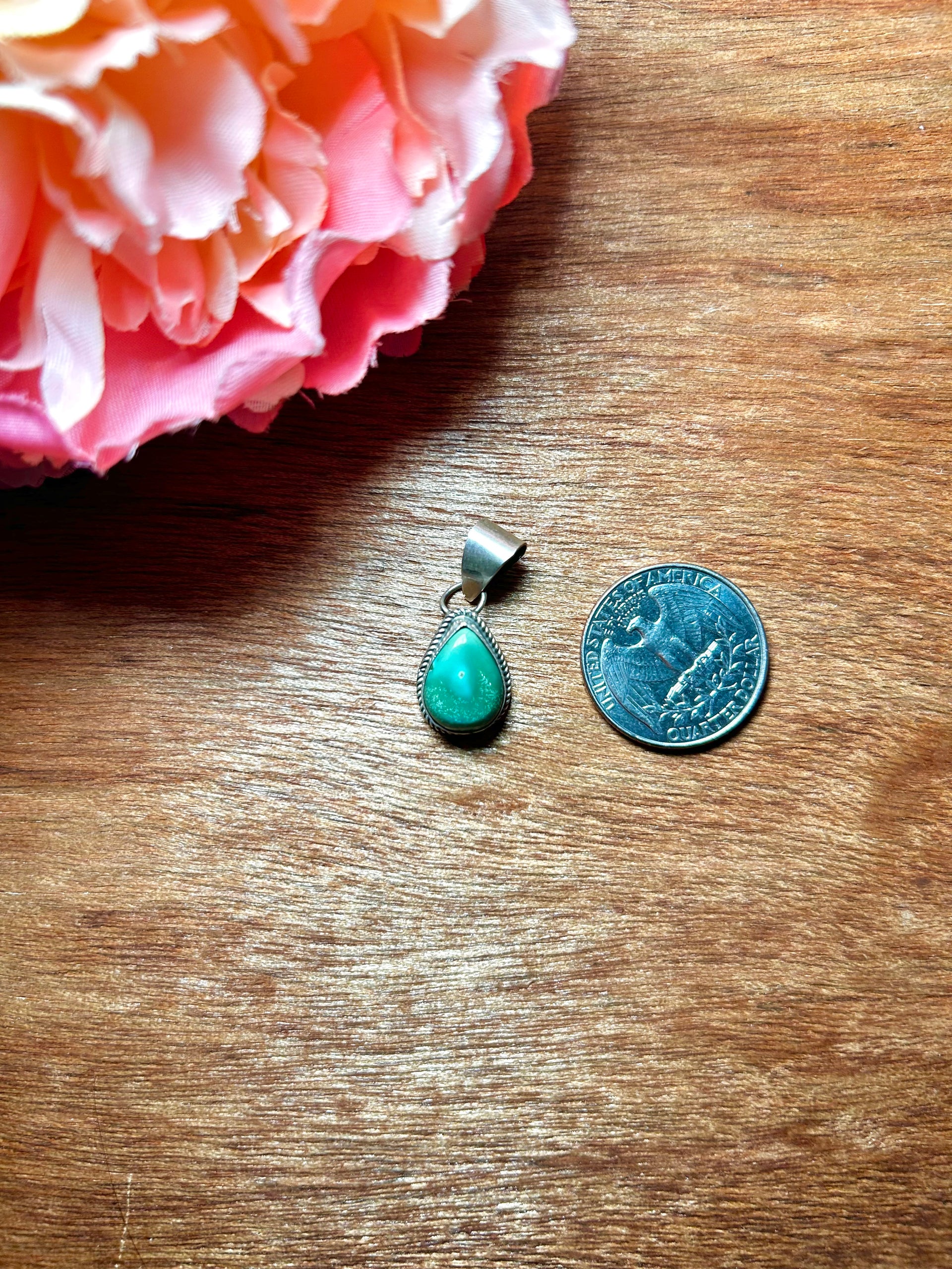 Navajo Made Sonoran Gold & Sterling Silver Pendant