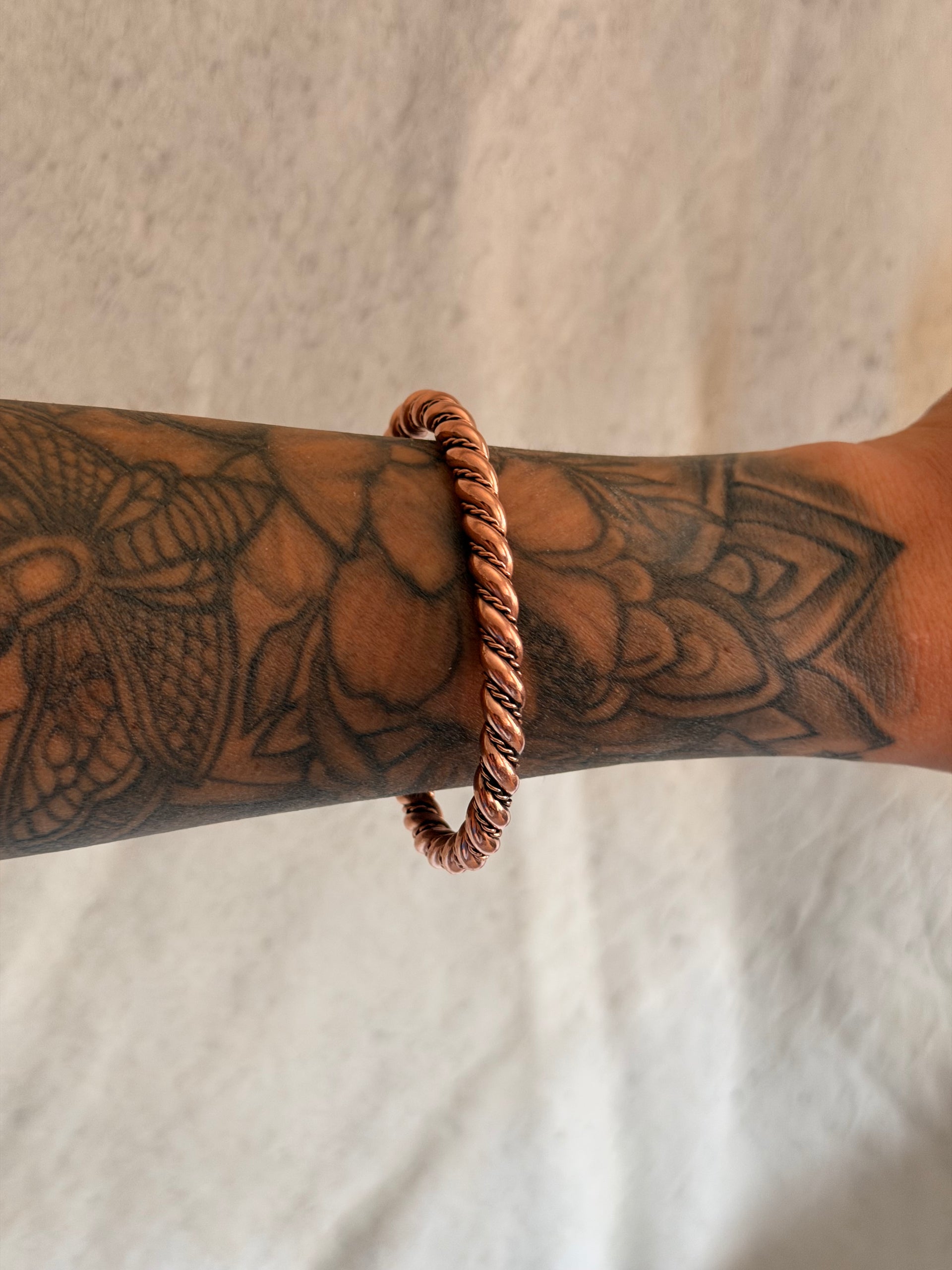Navajo Made Copper Cuff Bracelet