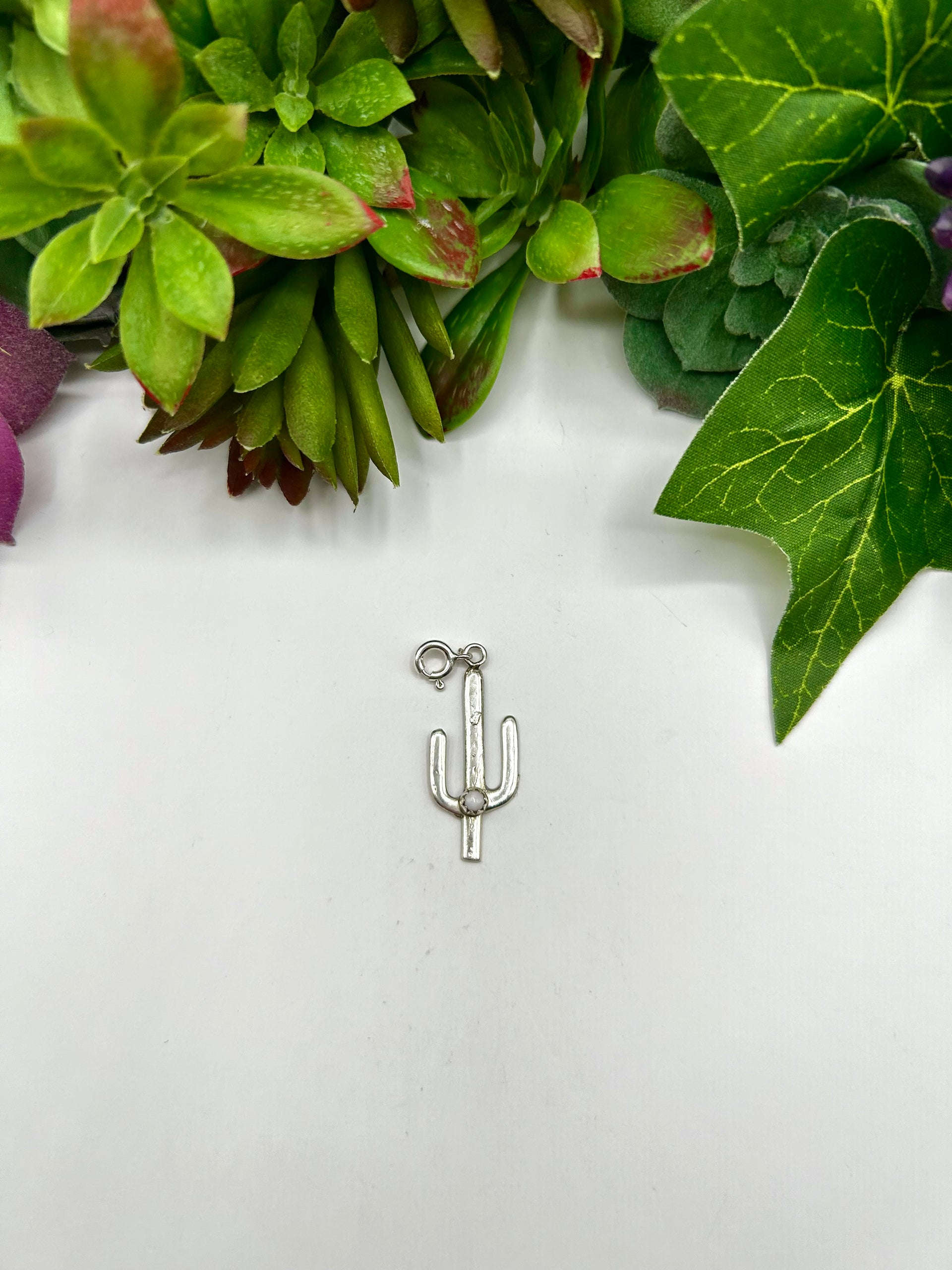 Navajo Made Pink Conch & Sterling Silver Charms