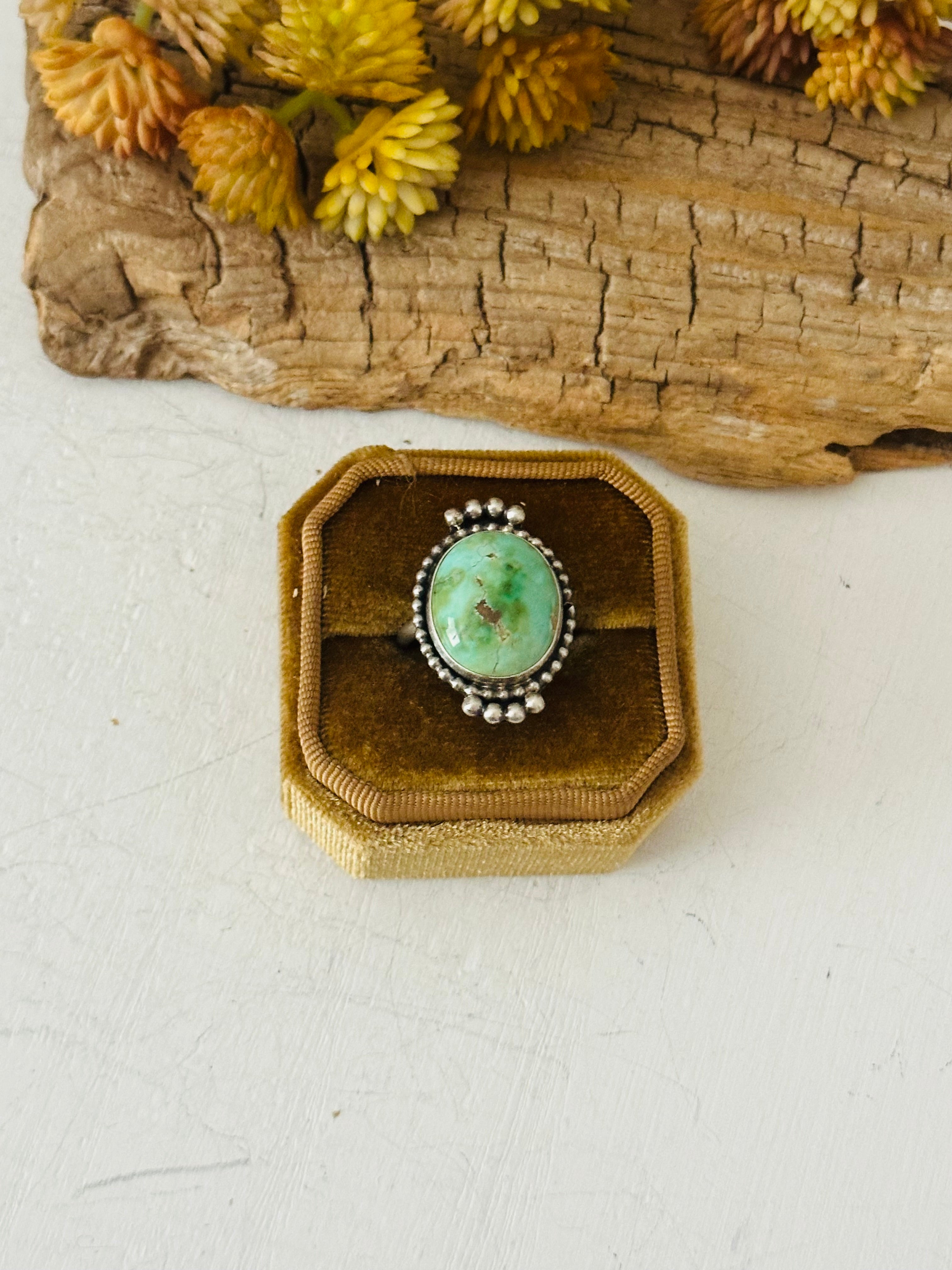 Navajo Made Turquoise & Sterling Silver Ring