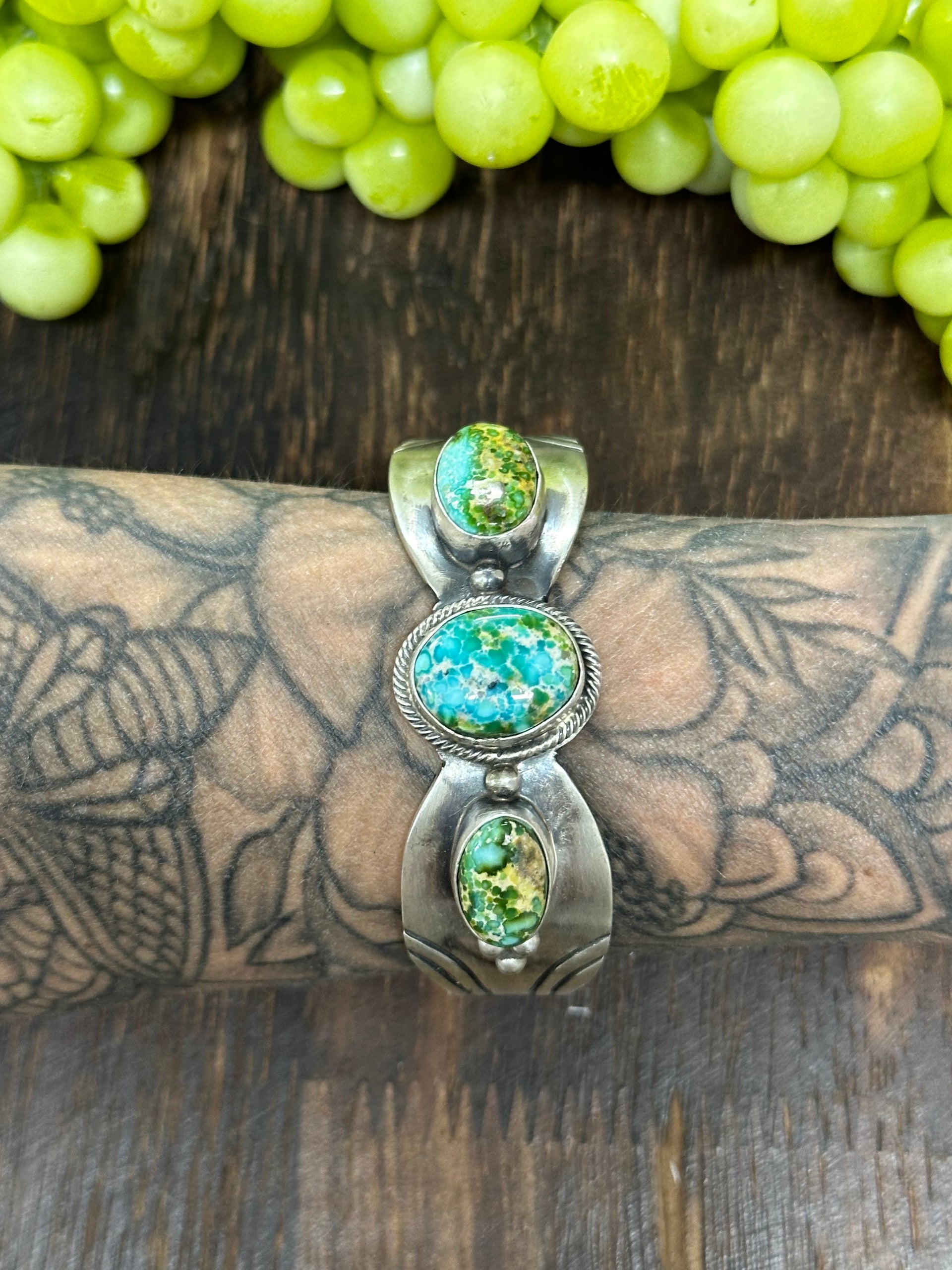 Paul Livingston Sonoran Mountain Turquoise & Sterling Silver Cuff Bracelet