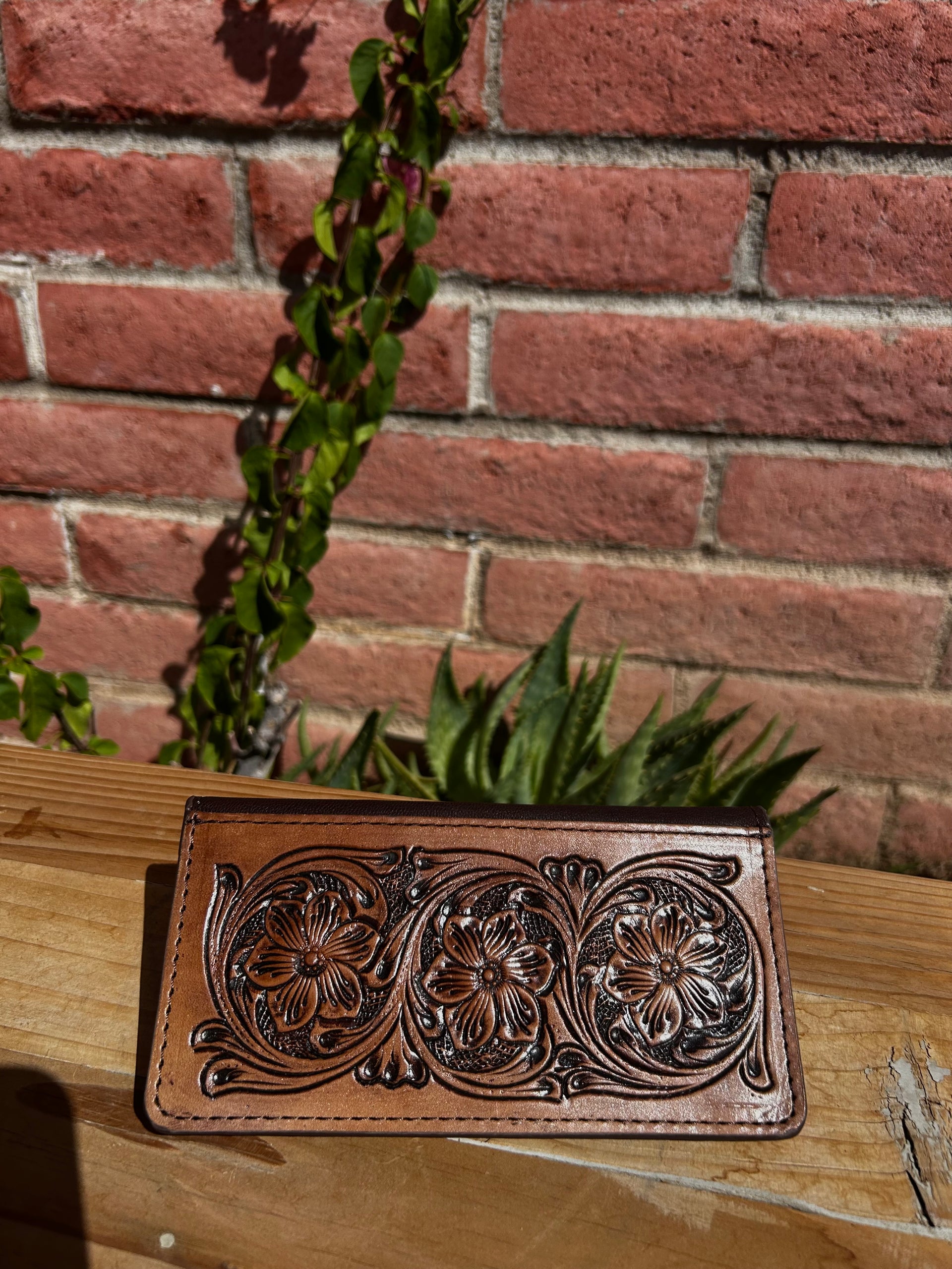Genuine Tooled Leather Wallet