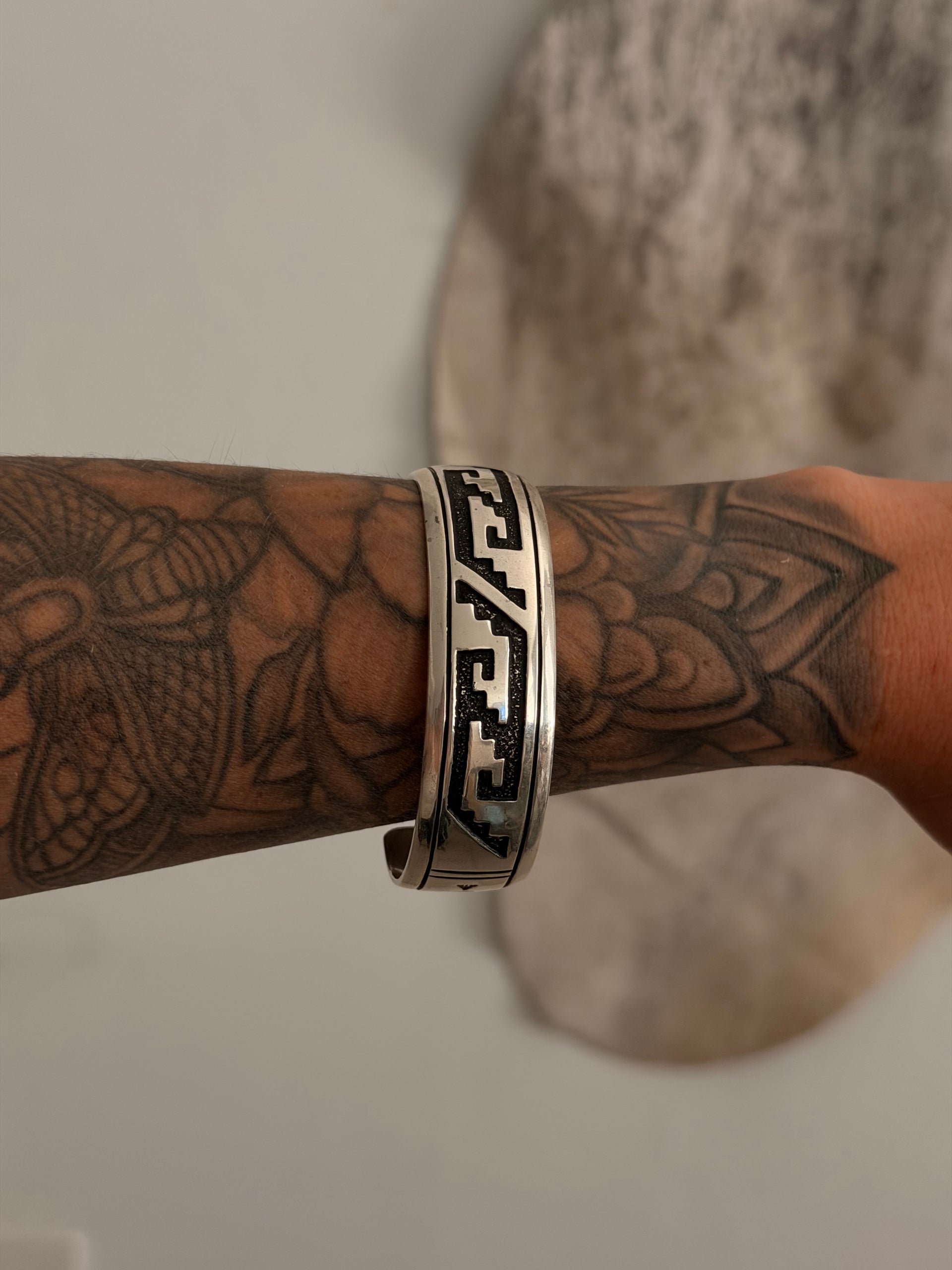 T & R Singer Sterling Silver Cuff Bracelet