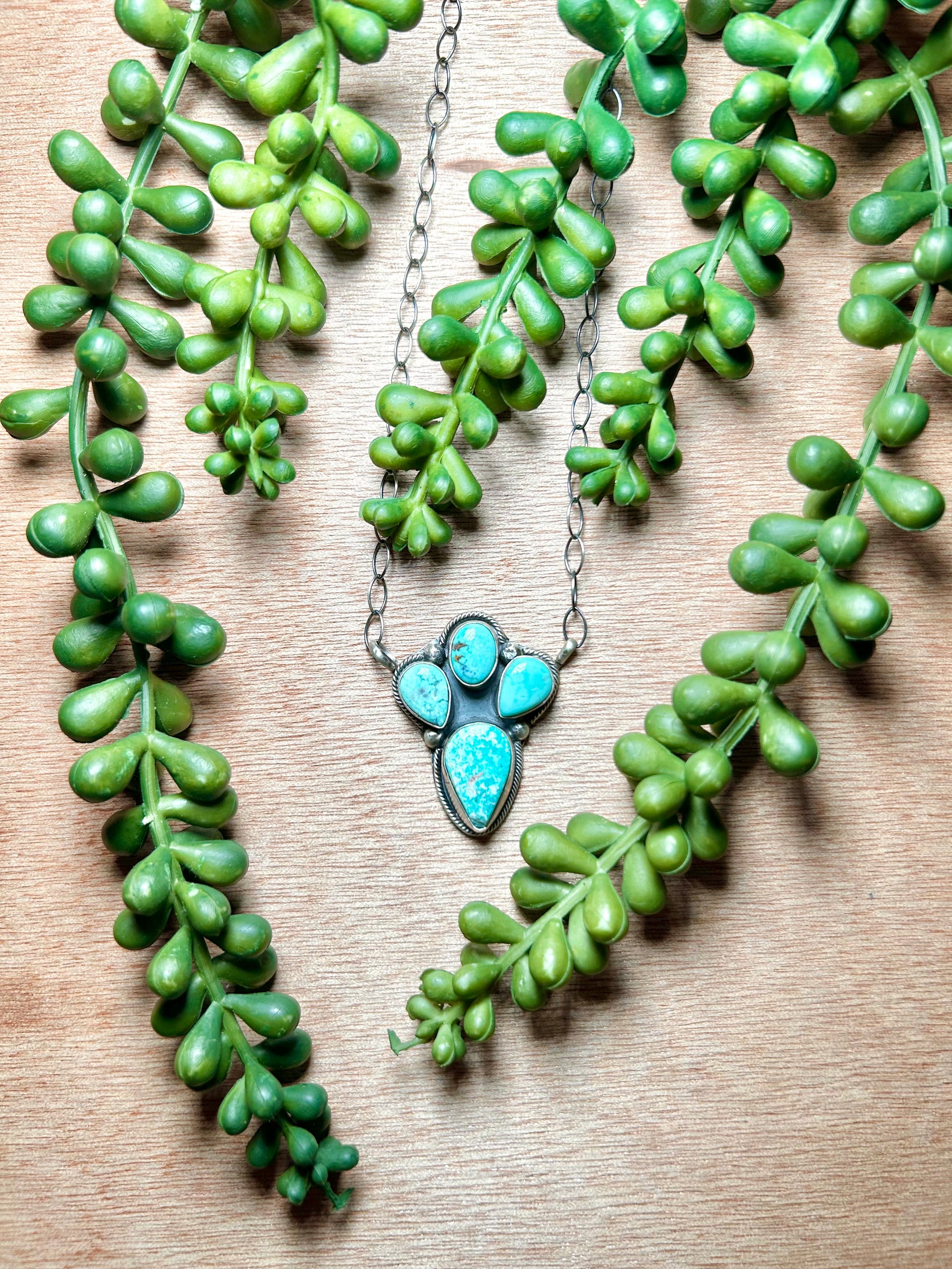 Talia Benally White Water Turquoise & Sterling Silver Necklace