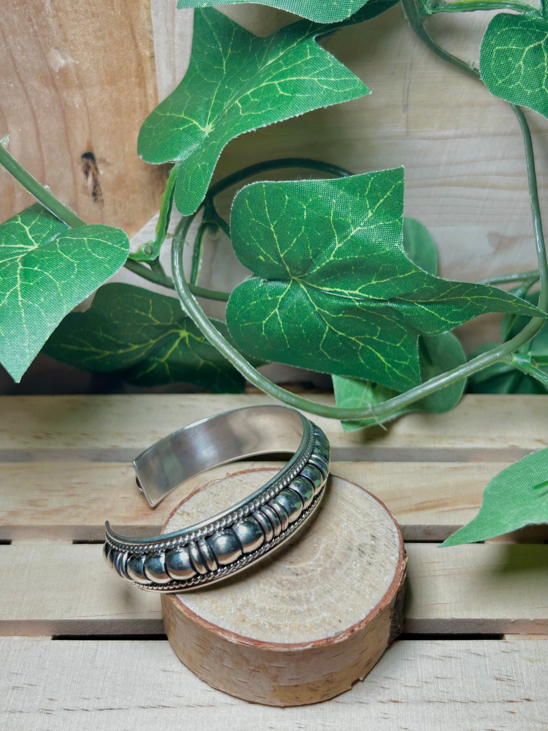 Navajo Made Sterling Silver Cuff Bracelet
