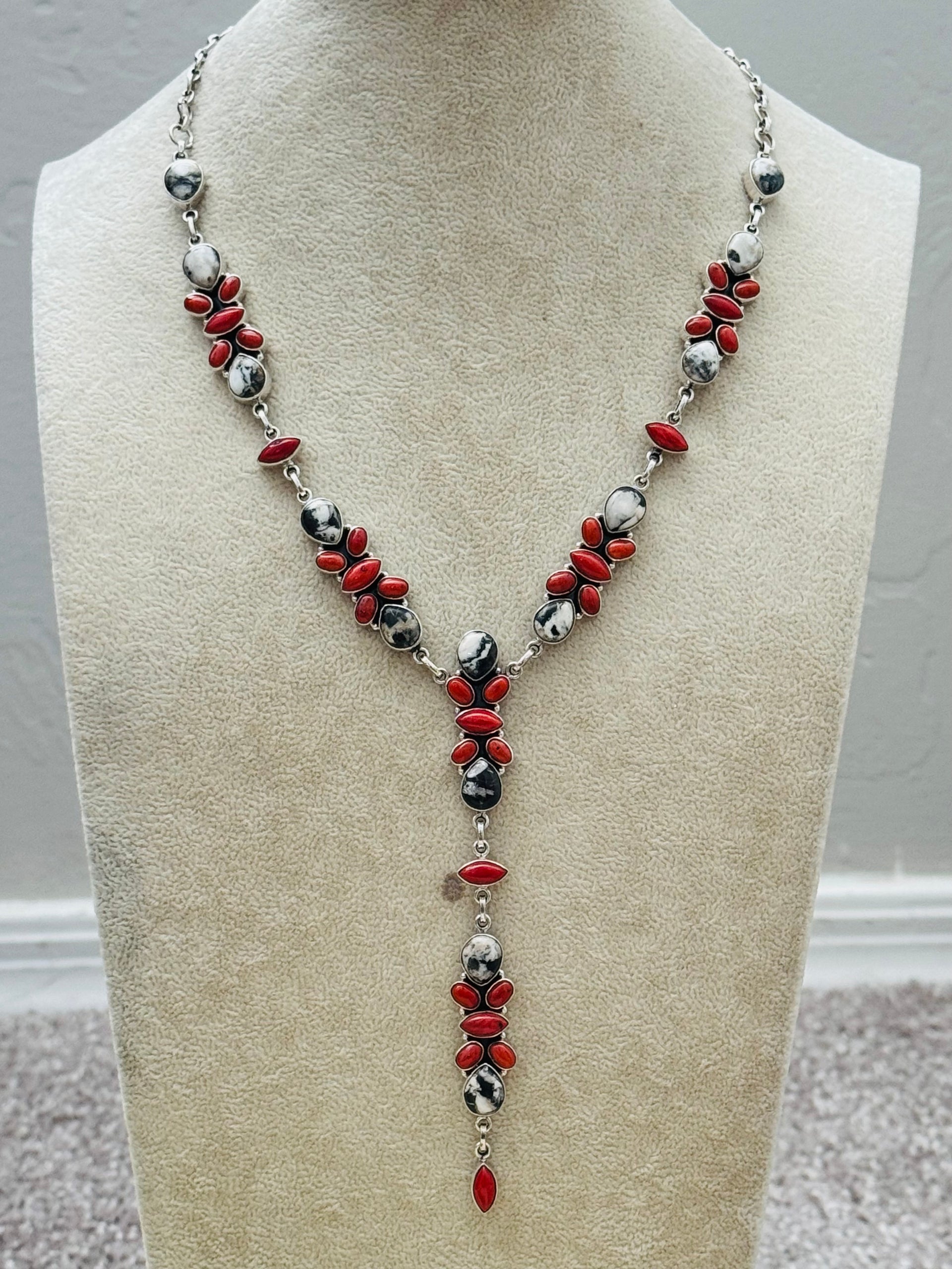 Southwest Made Multi Stone & Sterling Silver Necklace Set