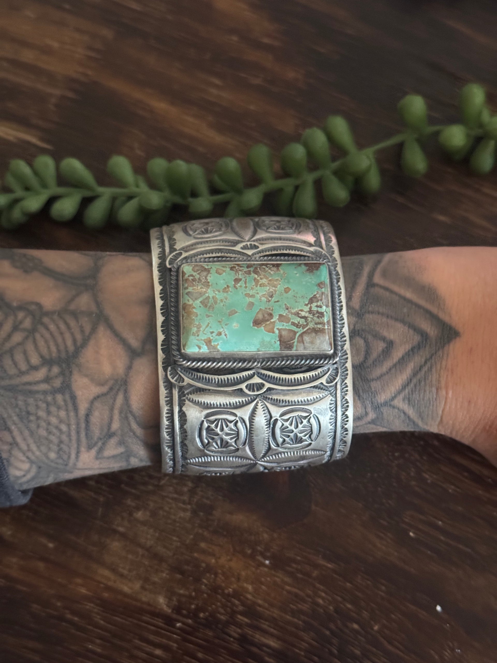 Randy Boyd Royston Turquoise & Sterling Silver Cuff Bracelet
