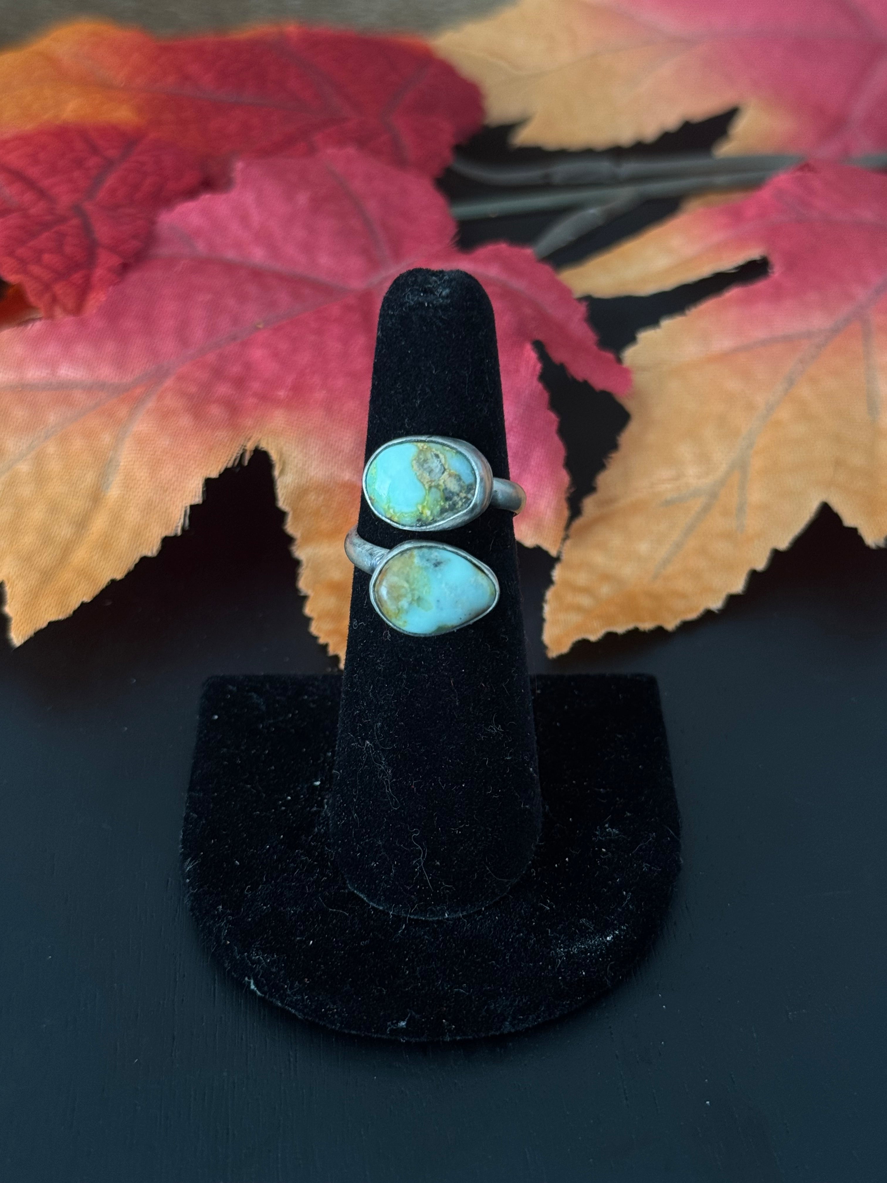 Ester Sam Palomino Variscite & Sterling Silver Adjustable Ring