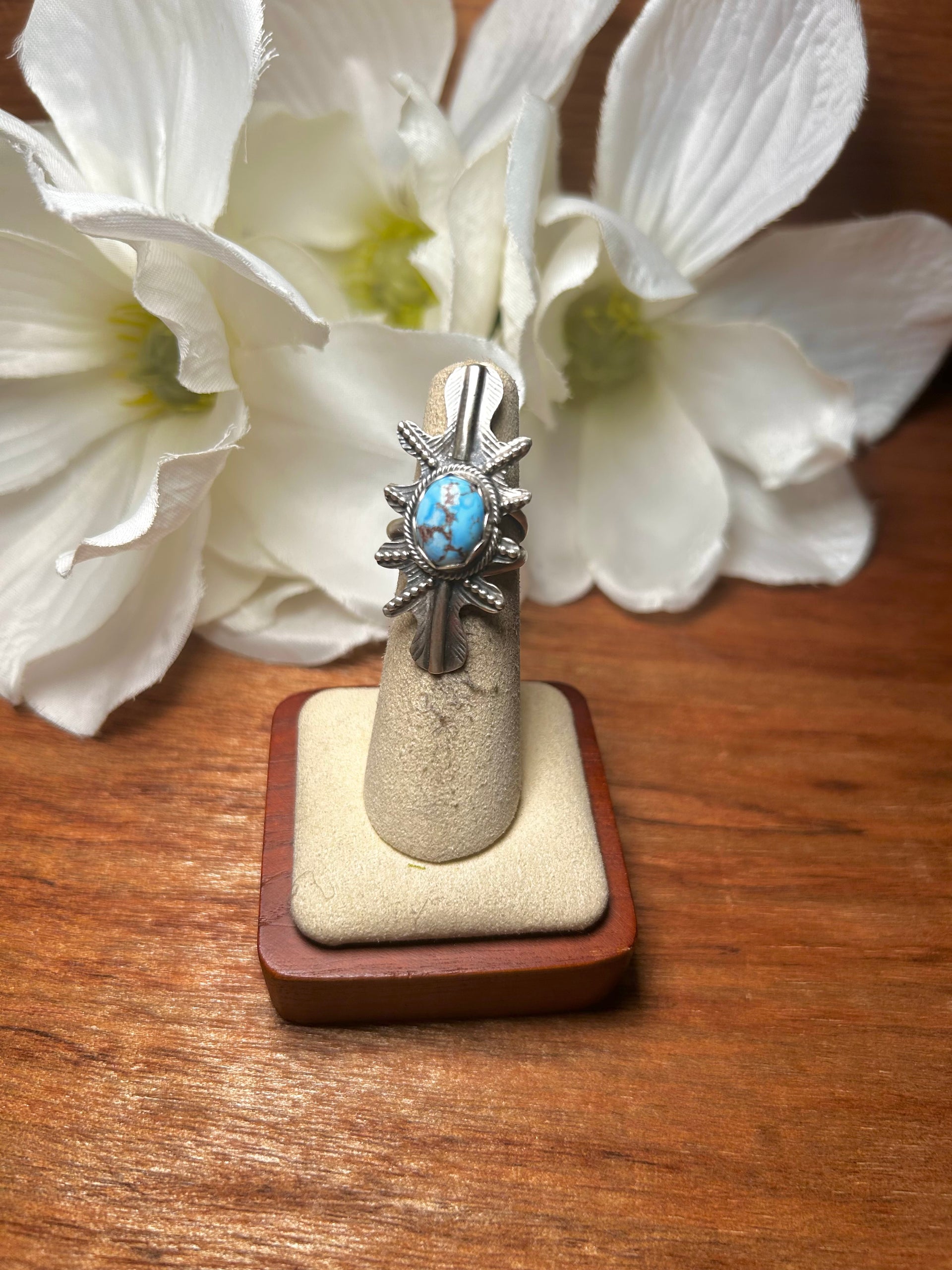 Kobe Martinez Golden Hill Turquoise & Sterling Silver Adjustable Ring