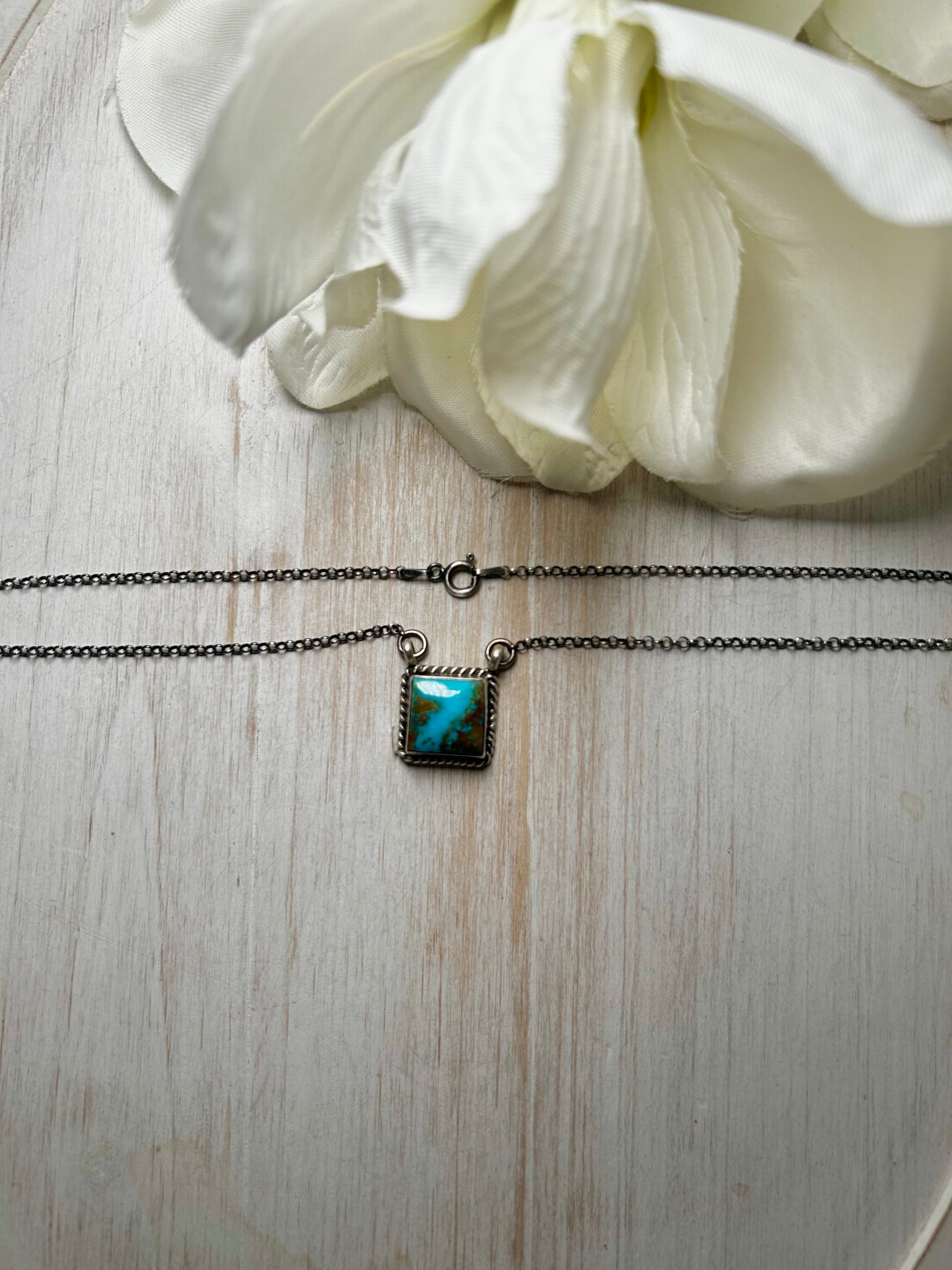 Judith Dixon Kingman Turquoise & Sterling Silver Necklace
