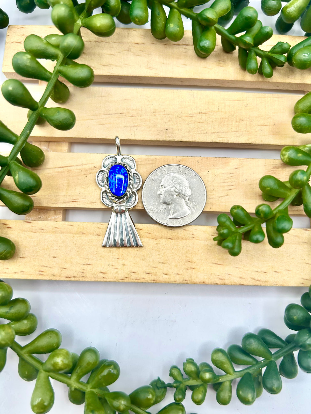 Joe Martinez Opal & Sterling Silver Pendant