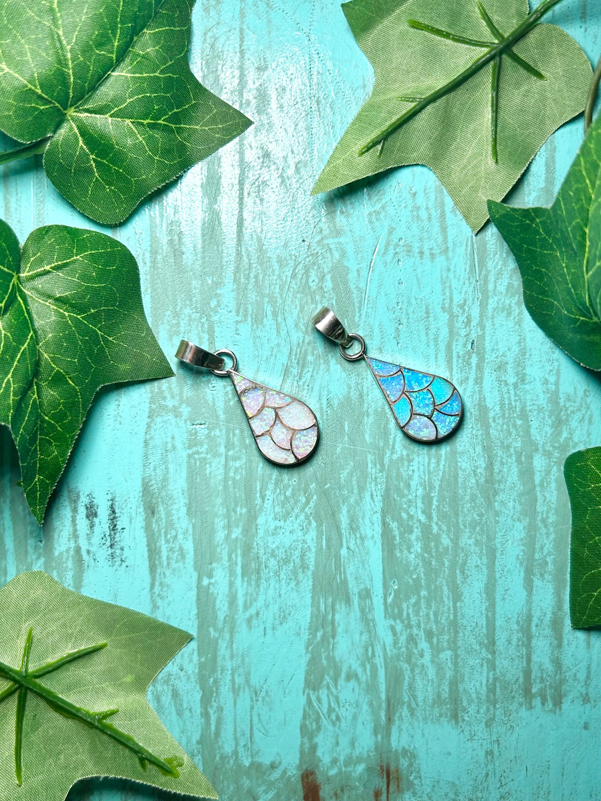 Zuni Opal & Sterling Silver Pendant