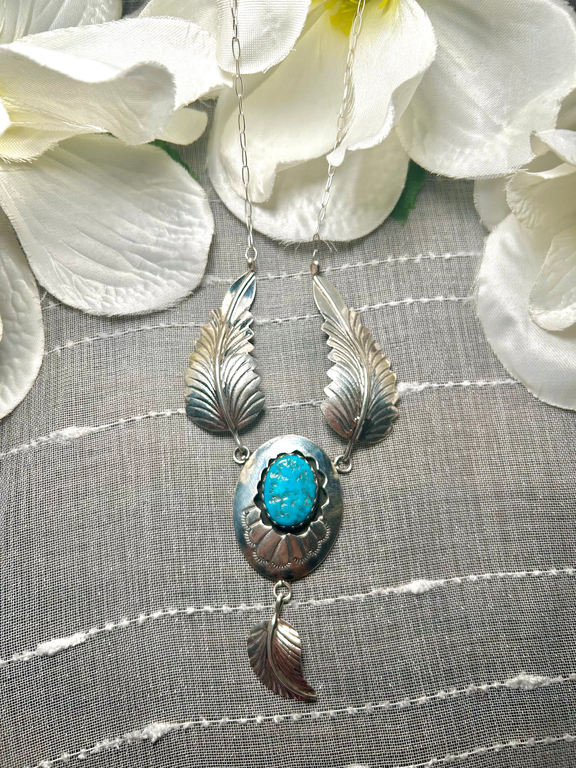 Margie Chee Kingman Turquoise & Sterling Silver Necklace