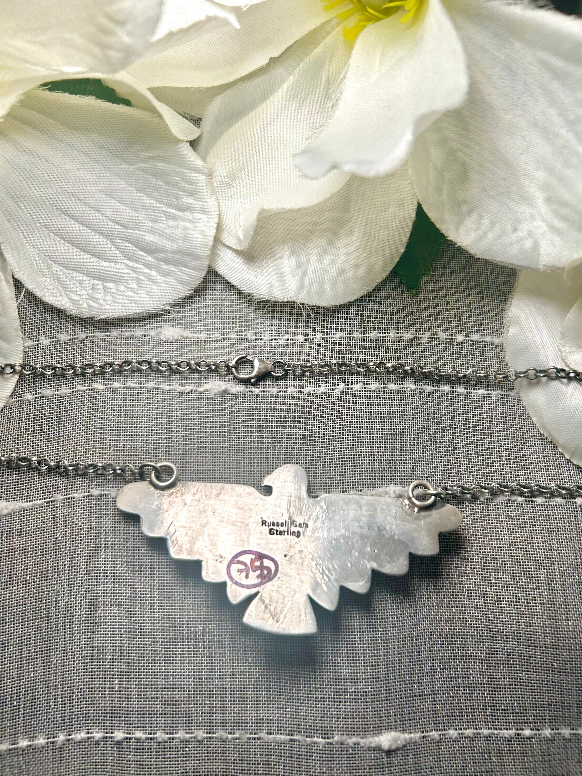 Russell Sam Royston Turquoise & Sterling Silver Necklace