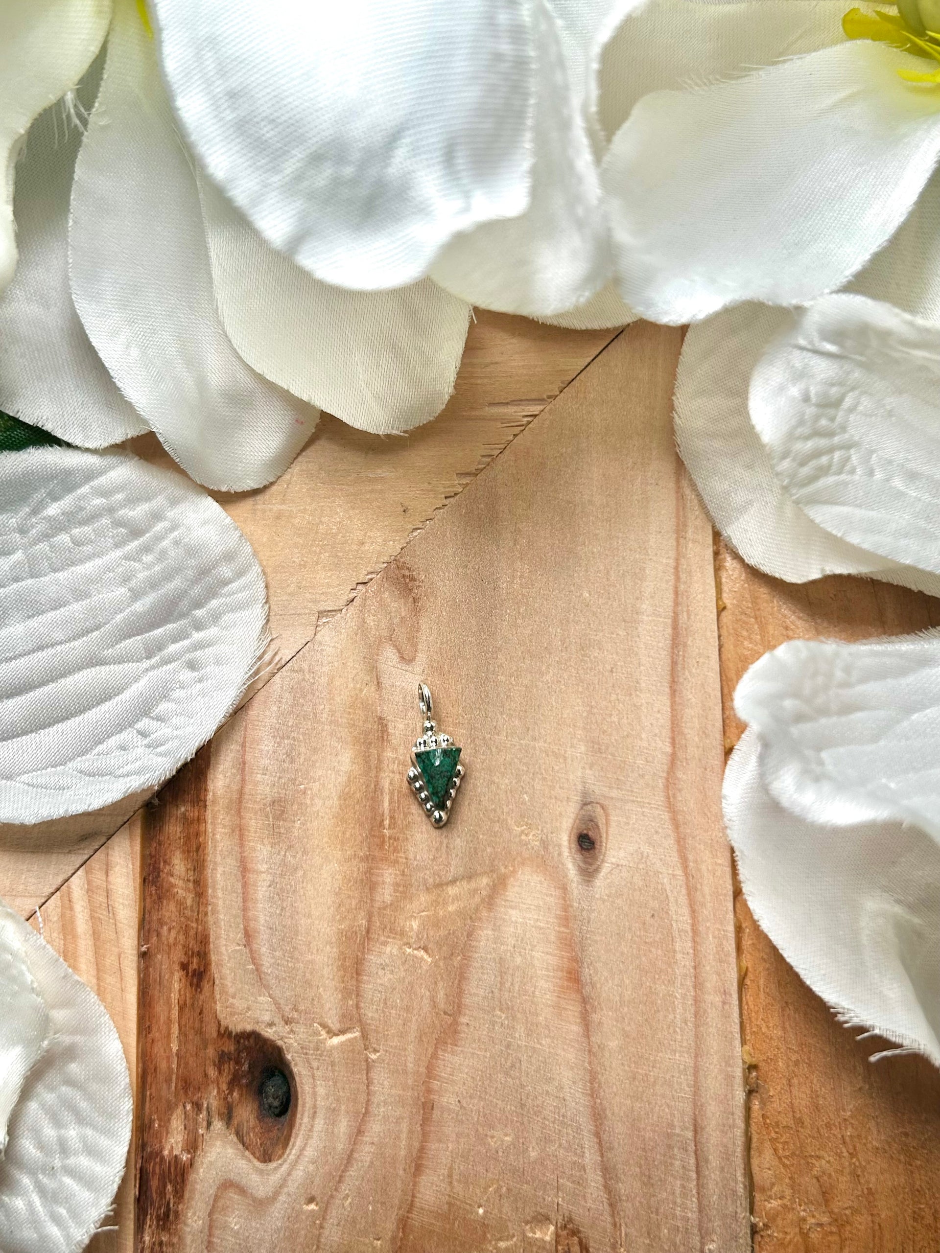 Navajo Made Kingman Turquoise & Sterling Silver Pendant