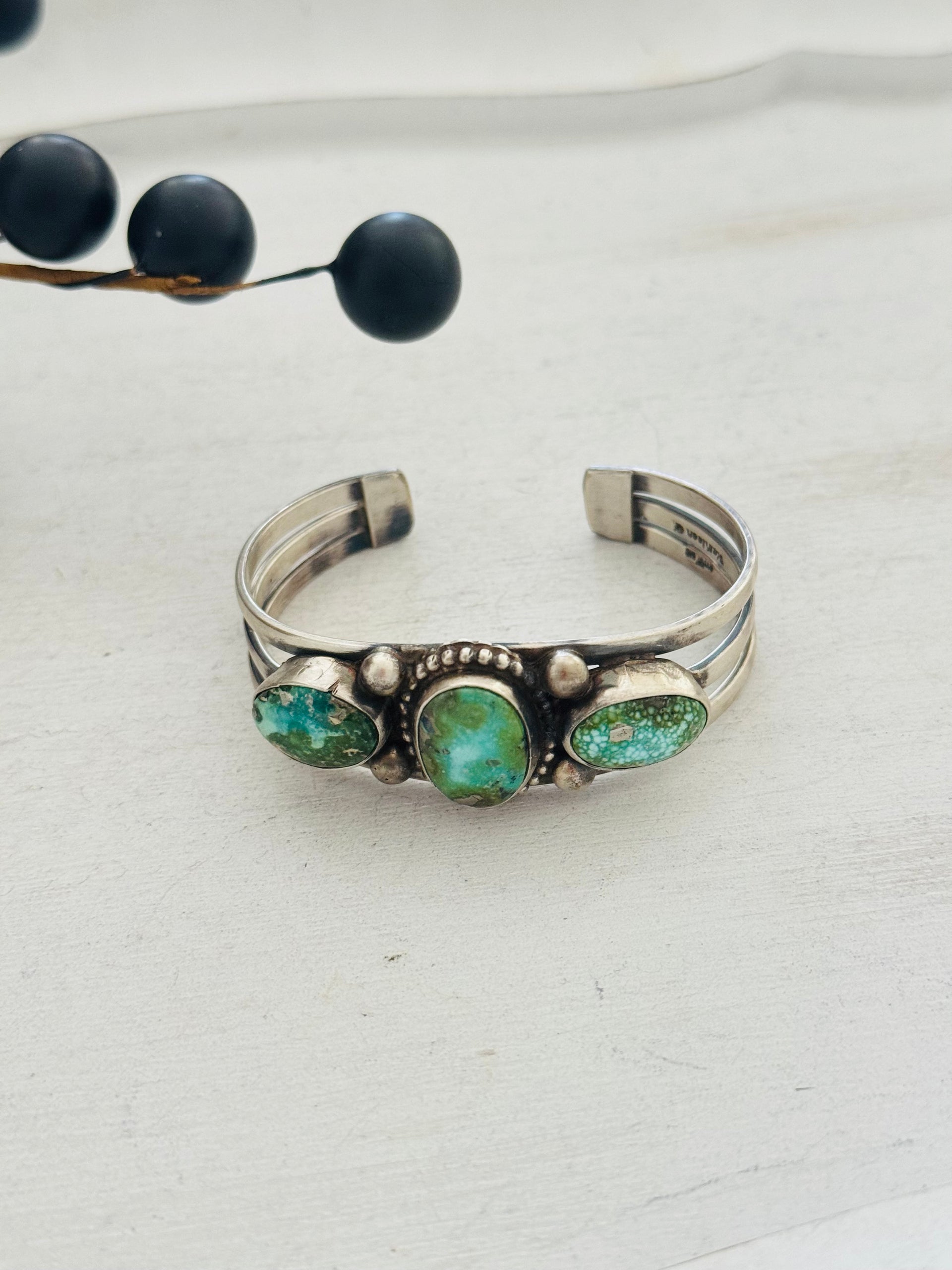 Kathleen Livingston Sonoran Mountain Turquoise & Sterling Silver Cuff Bracelet