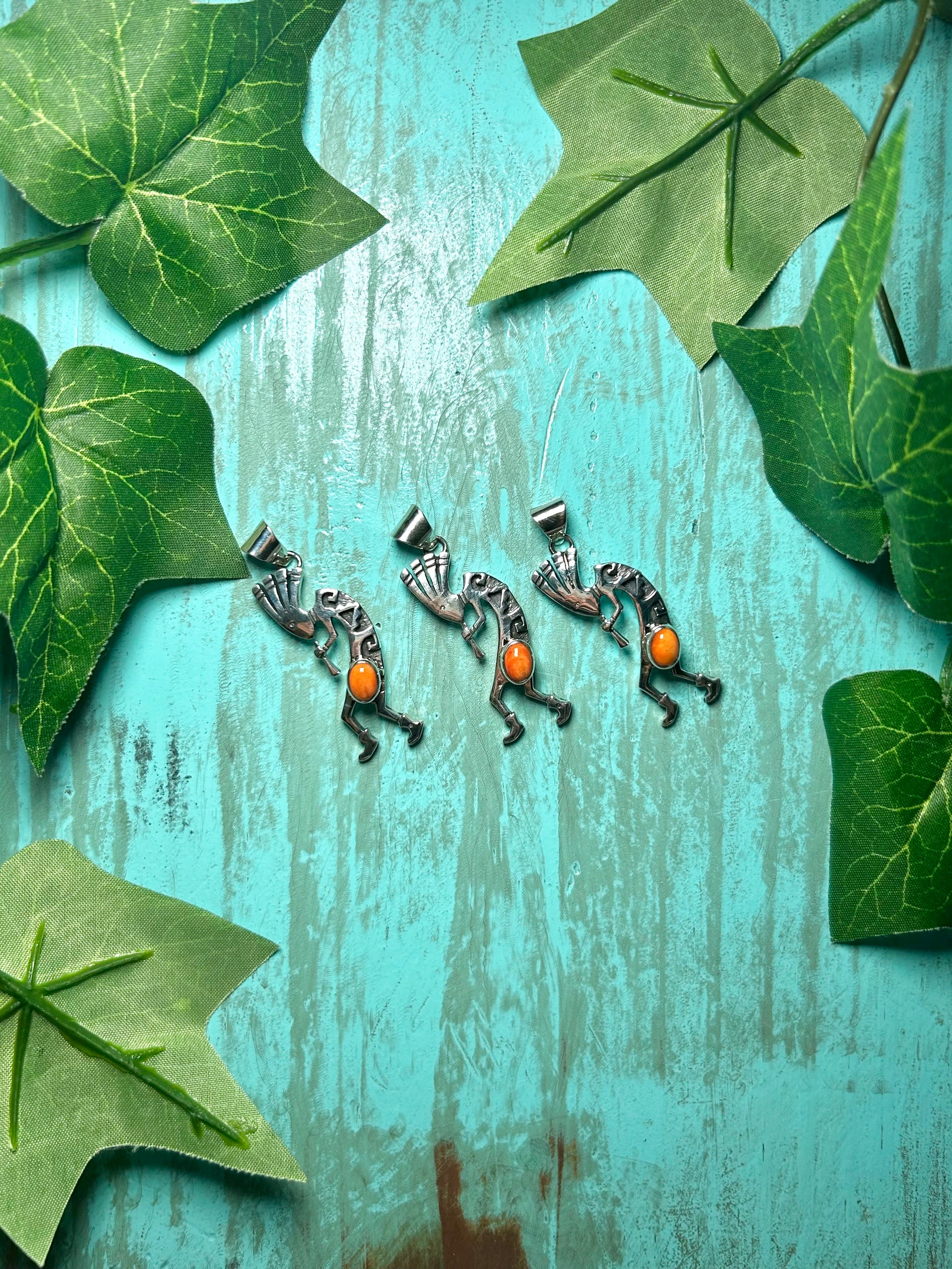 Navajo Spiny Oyster & Sterling Silver Pendant