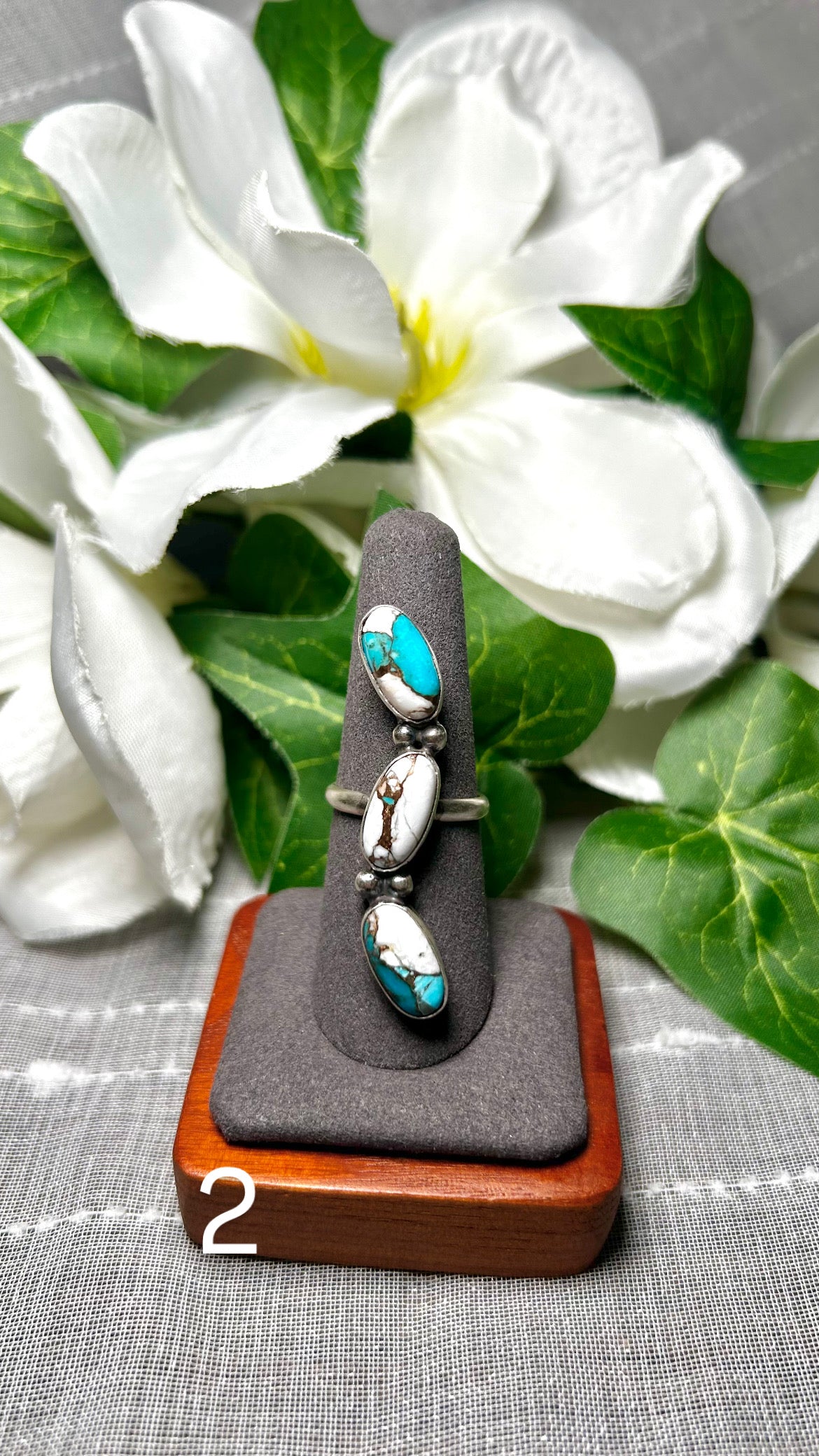 Pearline Spencer Mohave Turquoise & Sterling Silver Ring