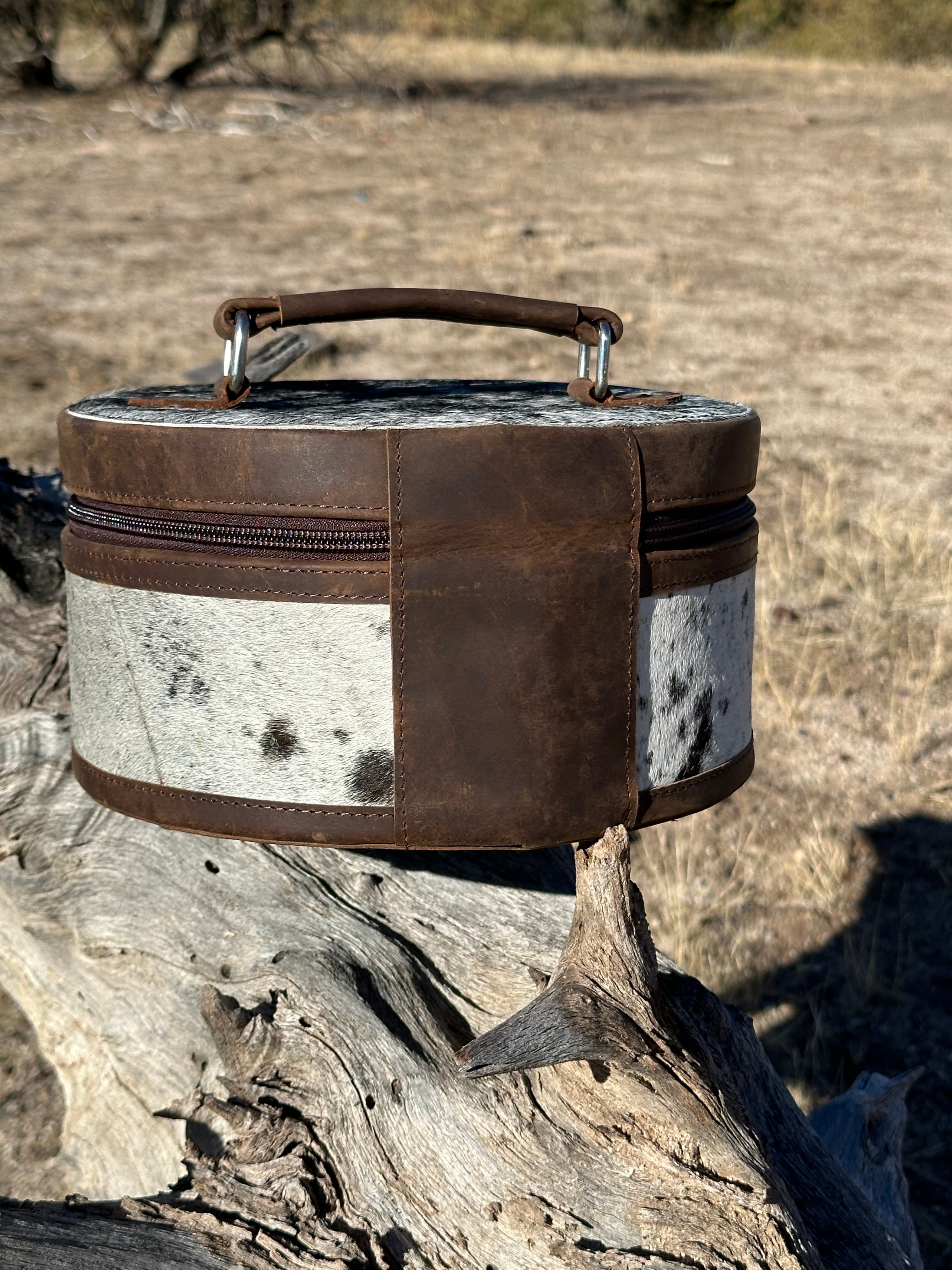 Genuine Leather & Cowhide Jewelry Box