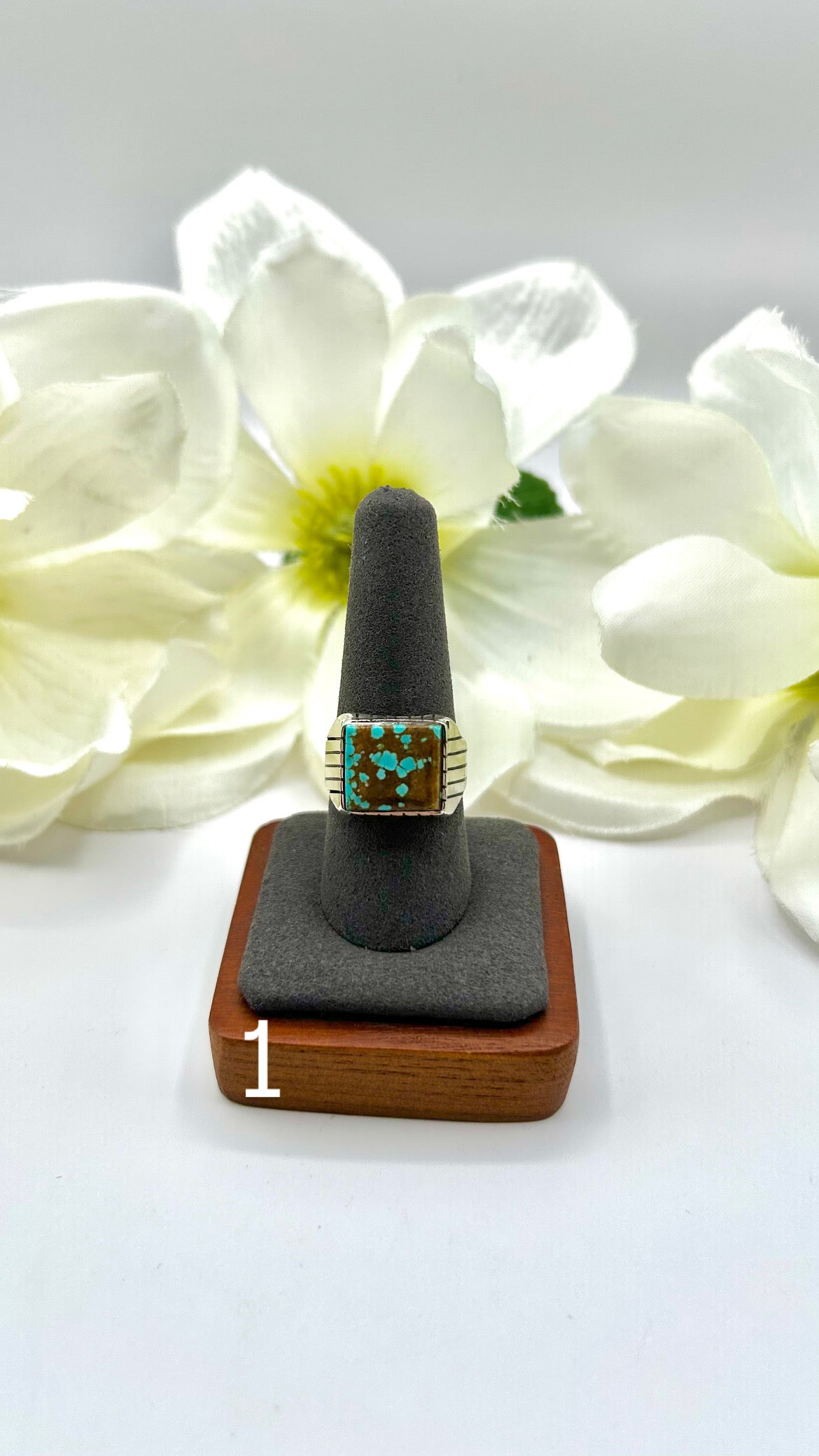 Trevor Jack #8 Turquoise & Sterling Silver Ring
