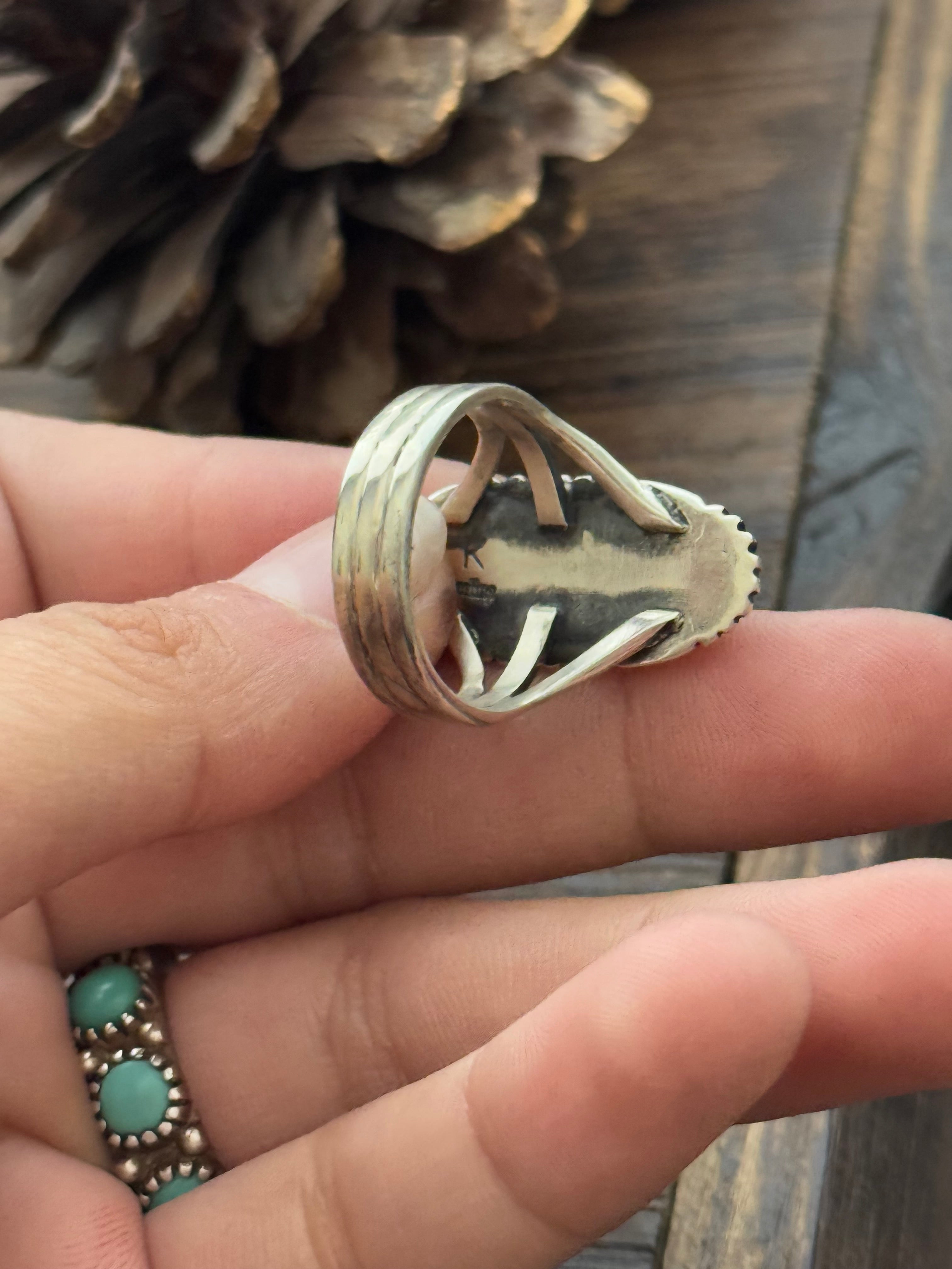 Navajo Made Turquoise & Sterling Silver Ring