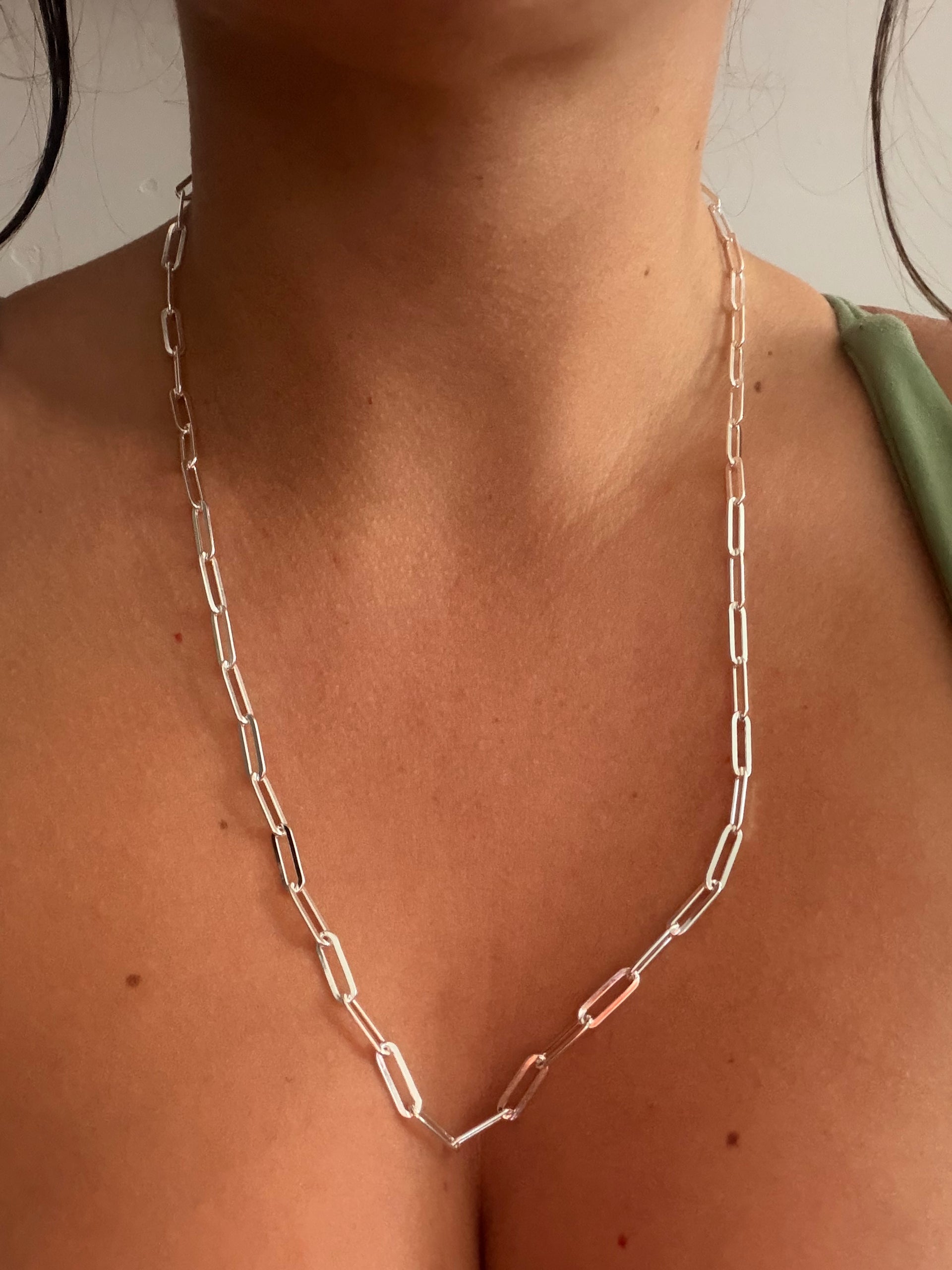 Handmade Sterling Silver Link Necklace